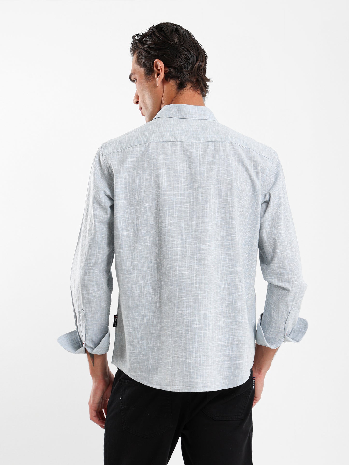 Kent Collar Textured Shirt