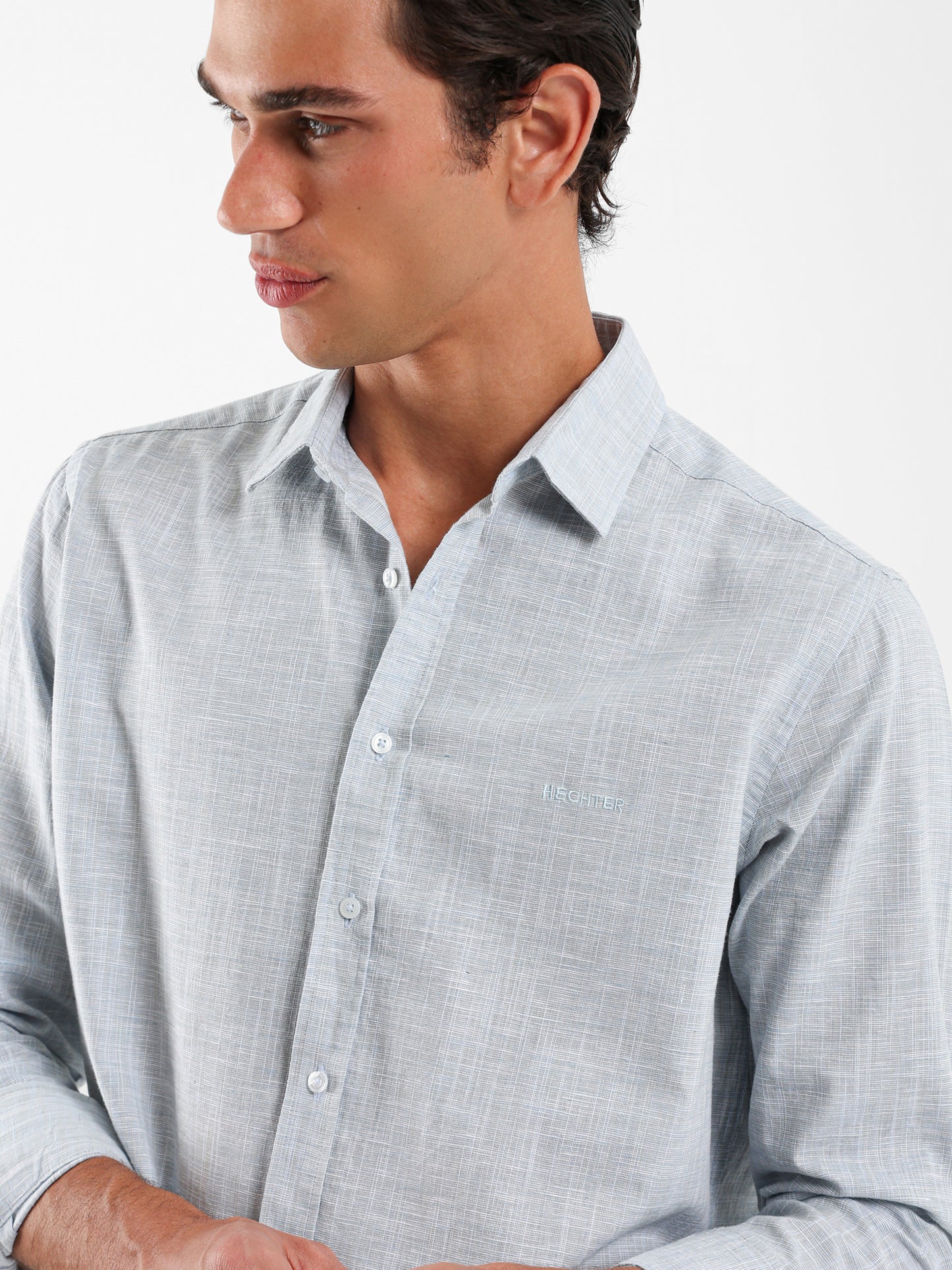 Kent Collar Textured Shirt