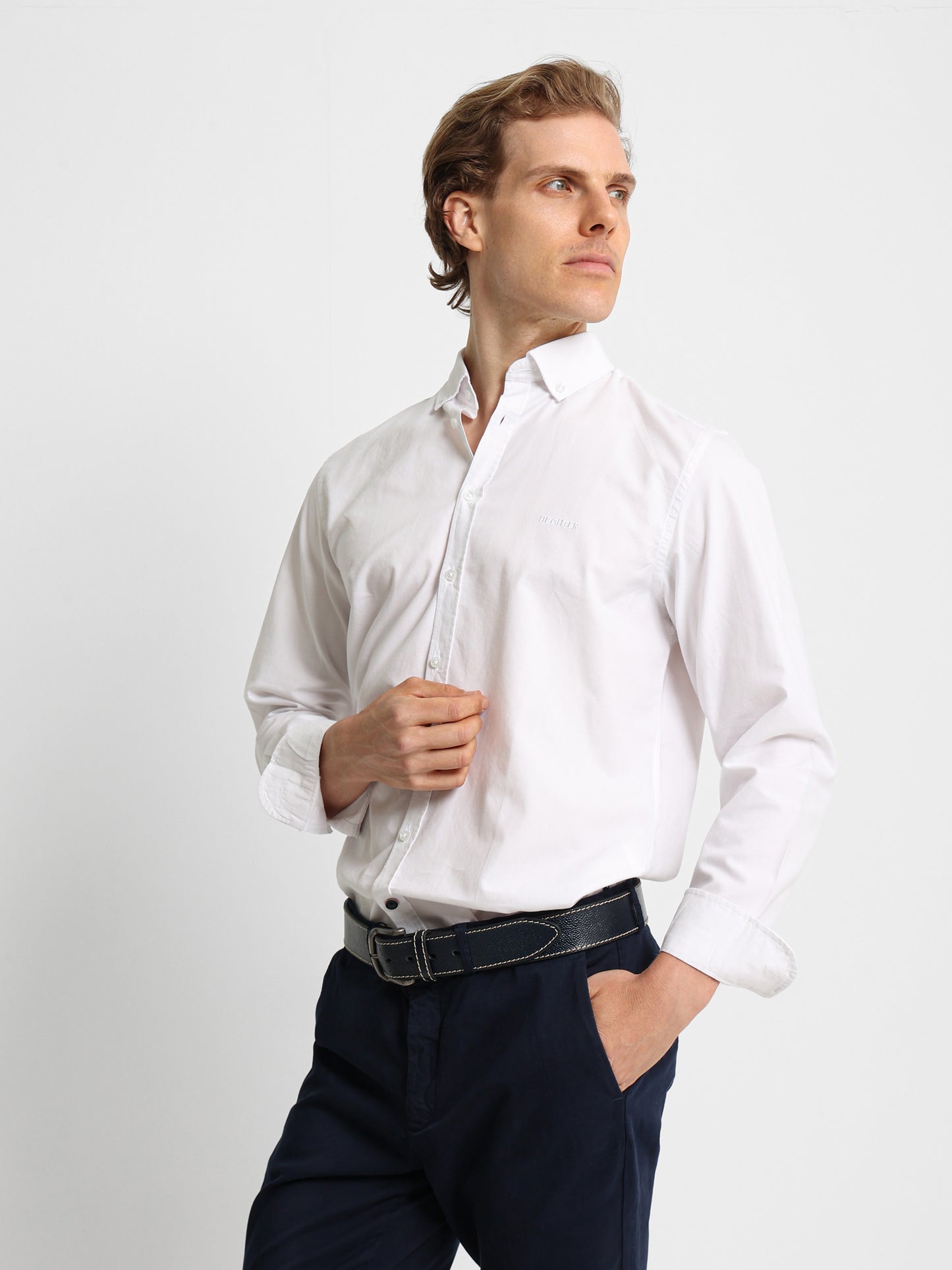 Oxford Solid Long Sleeves Shirt