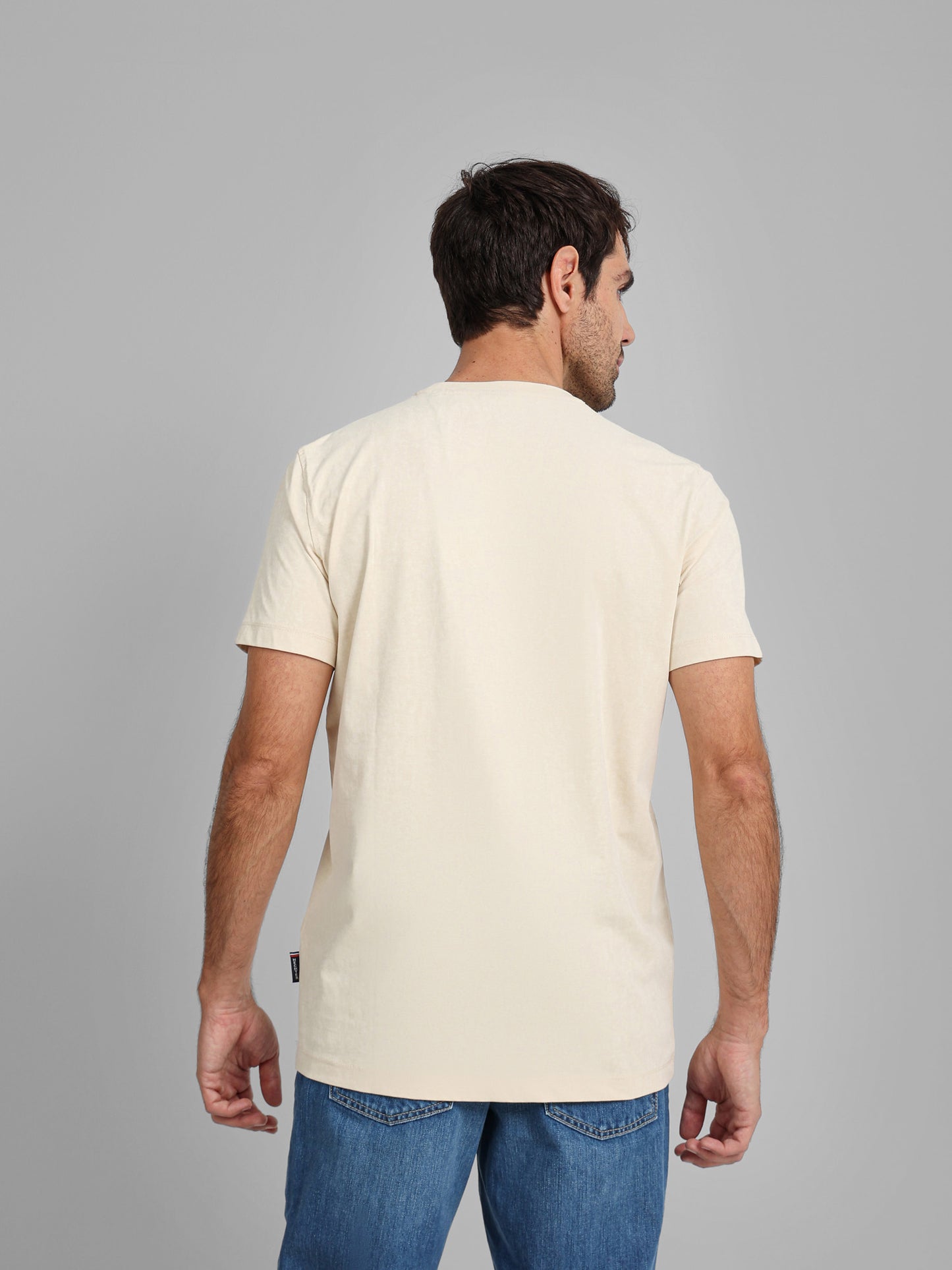 Round Neck Half Sleeves Solid Casual T-Shirt