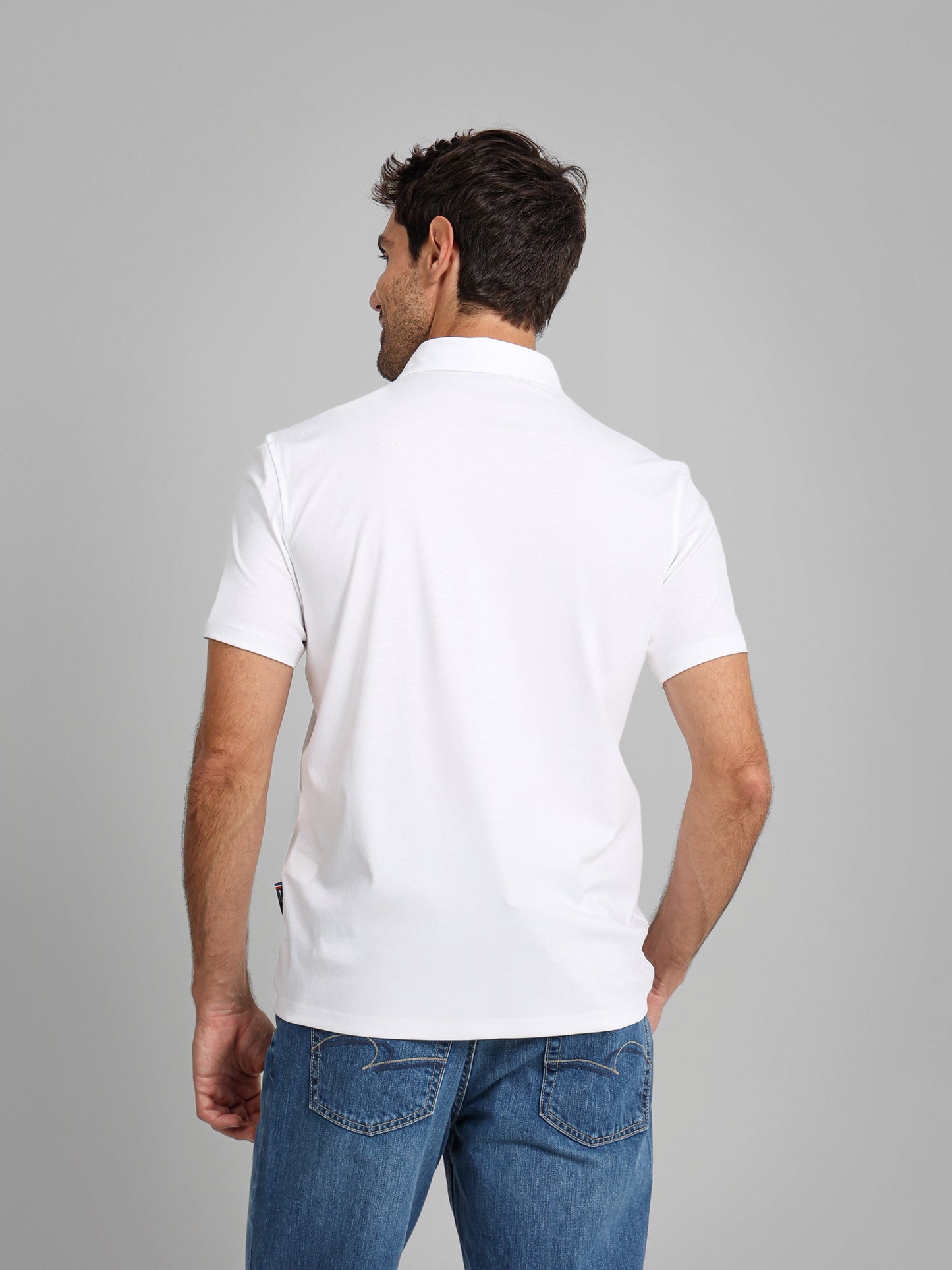 Self Fabric Collar Polo