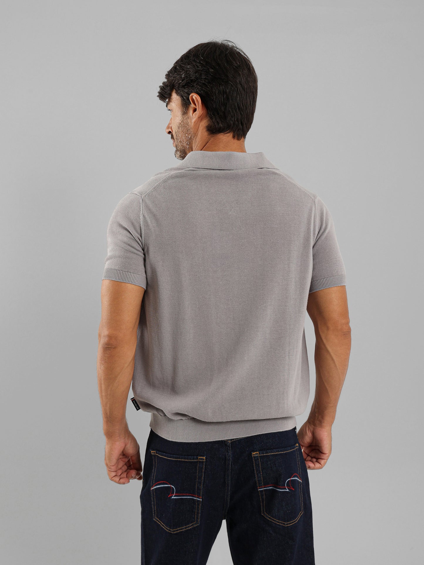 V Neck Polo Knitwear