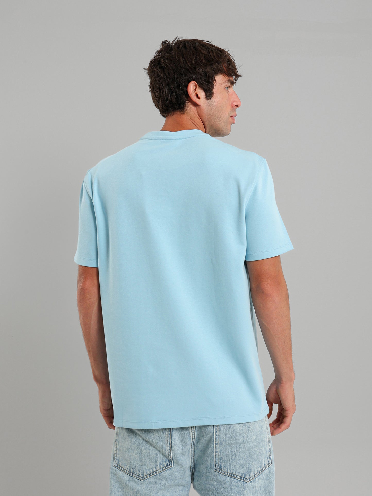 Round Neck Logo Print T-Shirt