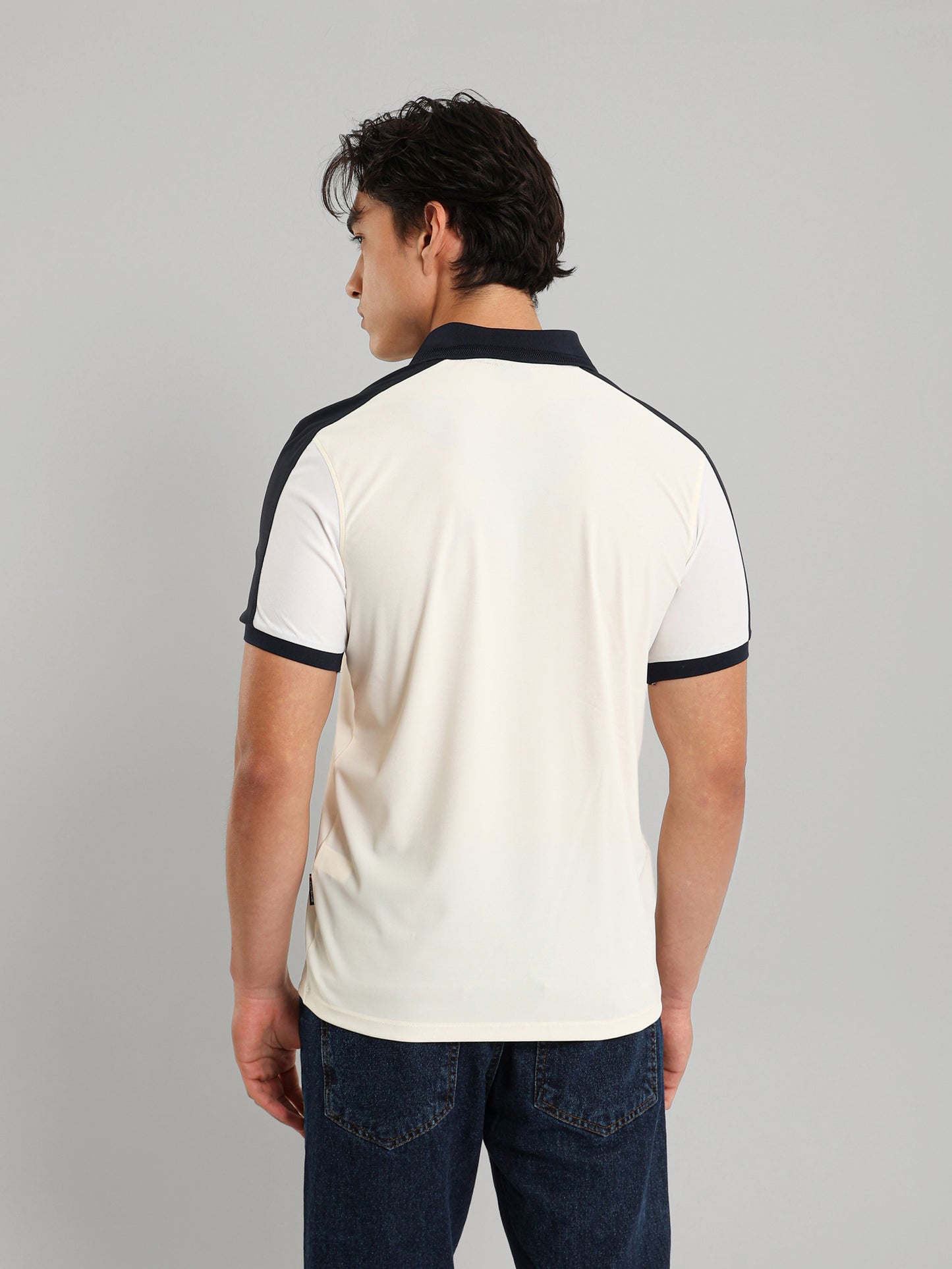 Button Collar Relaxed Fit Polo Shirt