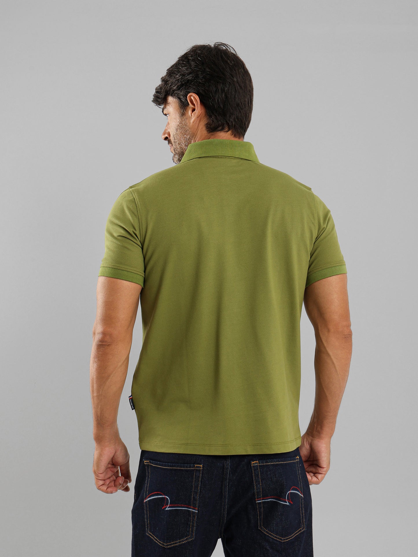 Button Through Placket Polo Shirt
