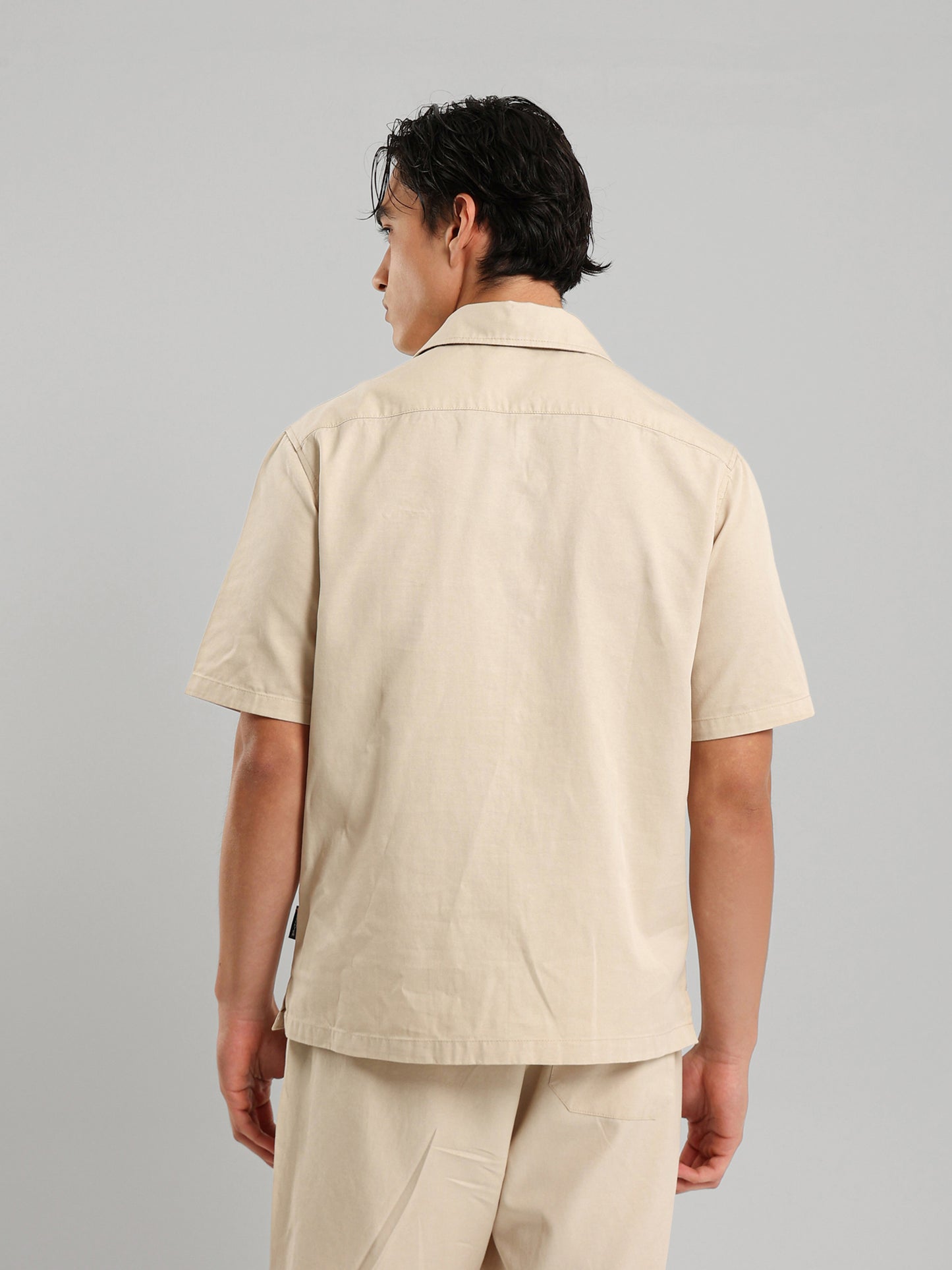 Chest Embroidered Casual Button Down Shirt