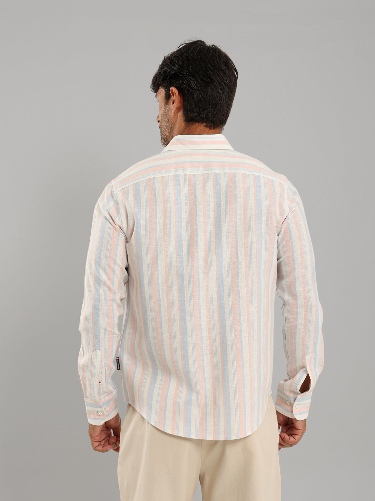 Kent Collar Wide Stripe Shirt