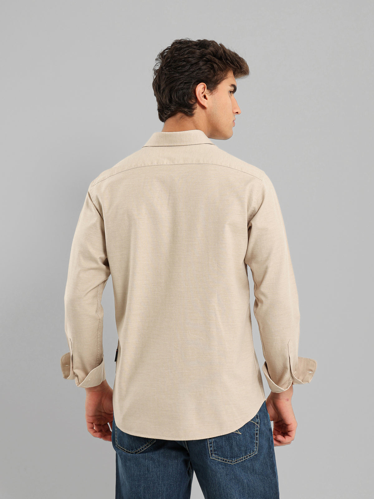 Kent Collar Hidden Placket Shirt