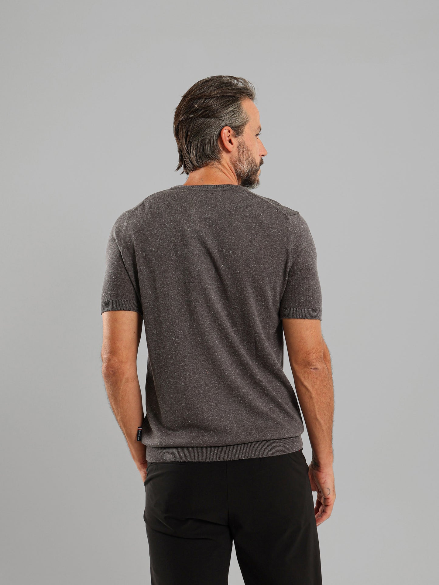 Crew Neck Knit T-Shirt