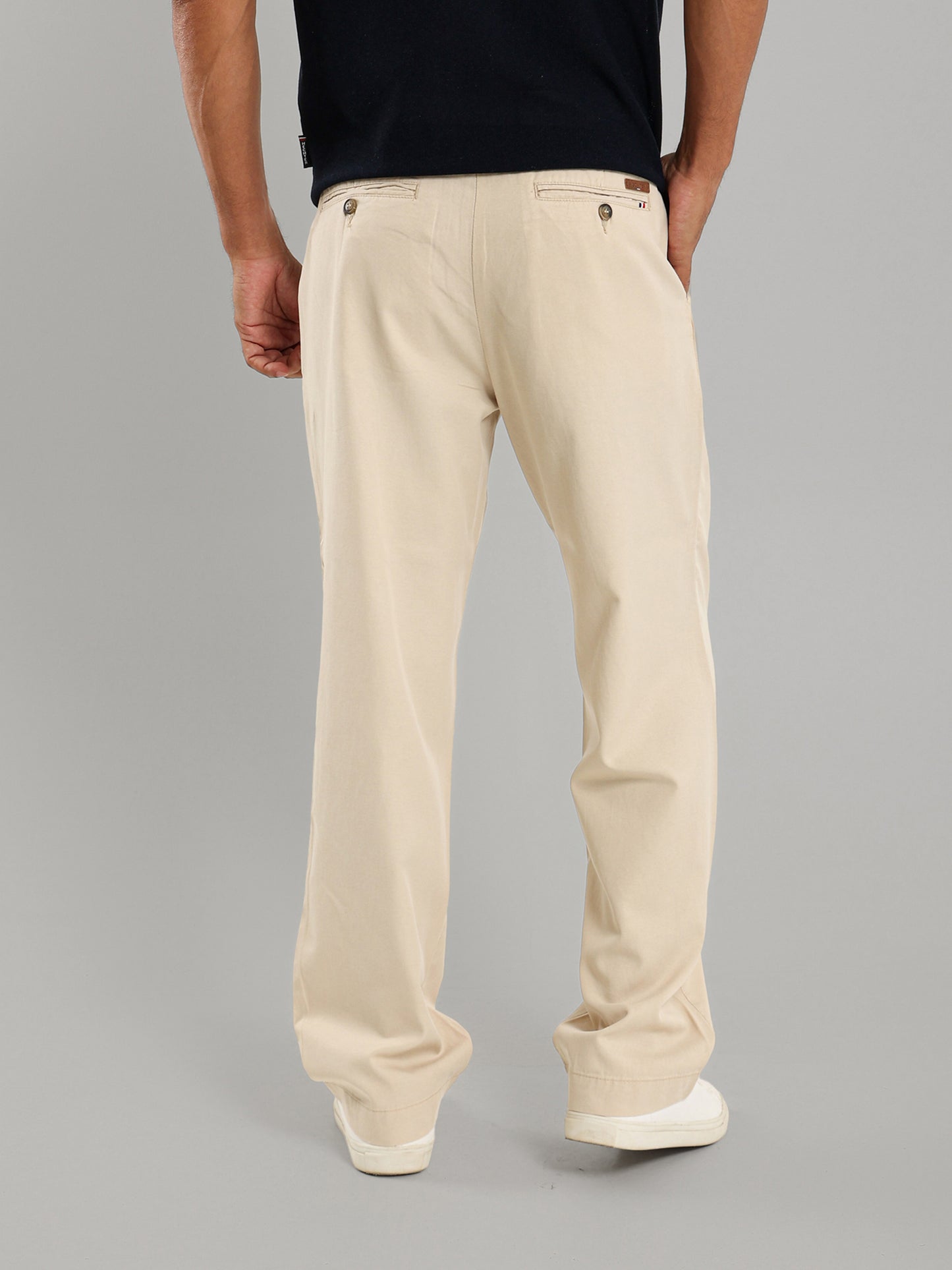 Cargo Belt Pressed Crease Pants