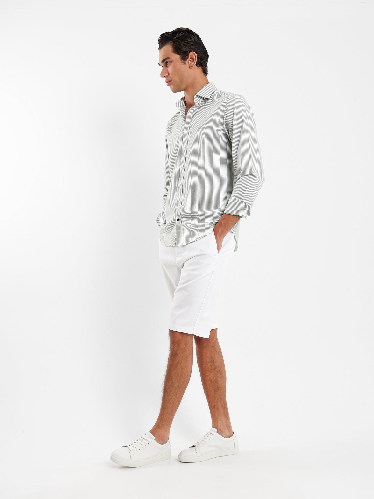 Oxford Stripe Long Sleeve Shirt