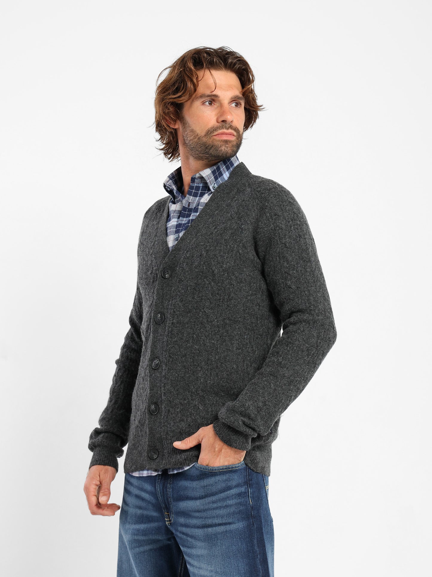 Cable Knit Button Cardigan
