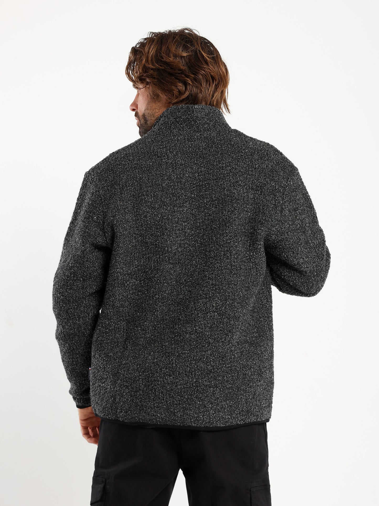 Boucle Zipper Cardigan
