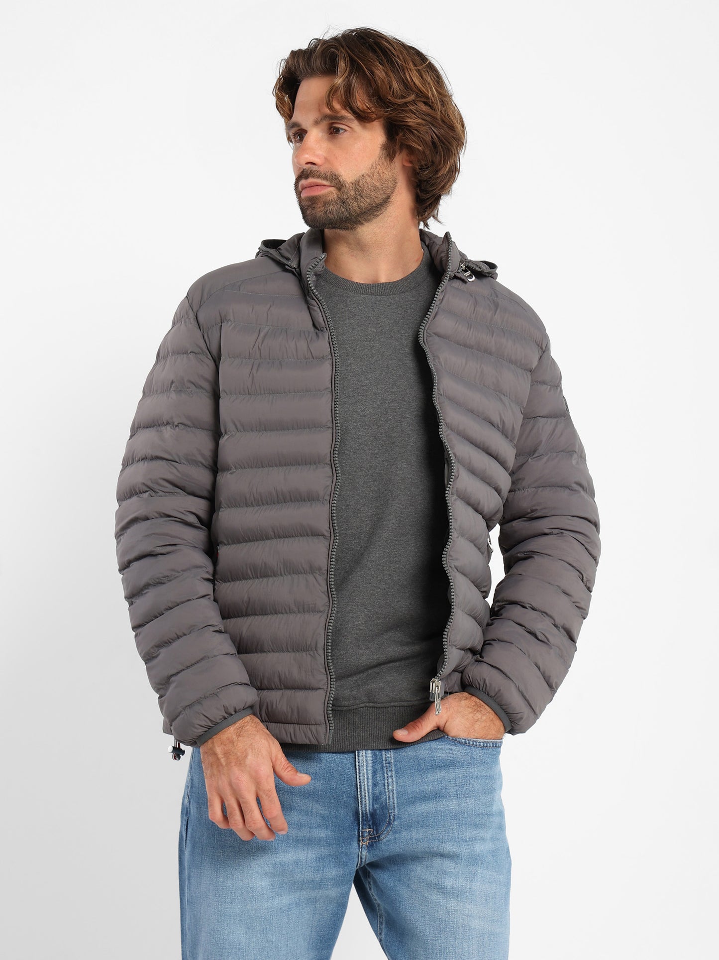 Mock Neck Parka Jacket