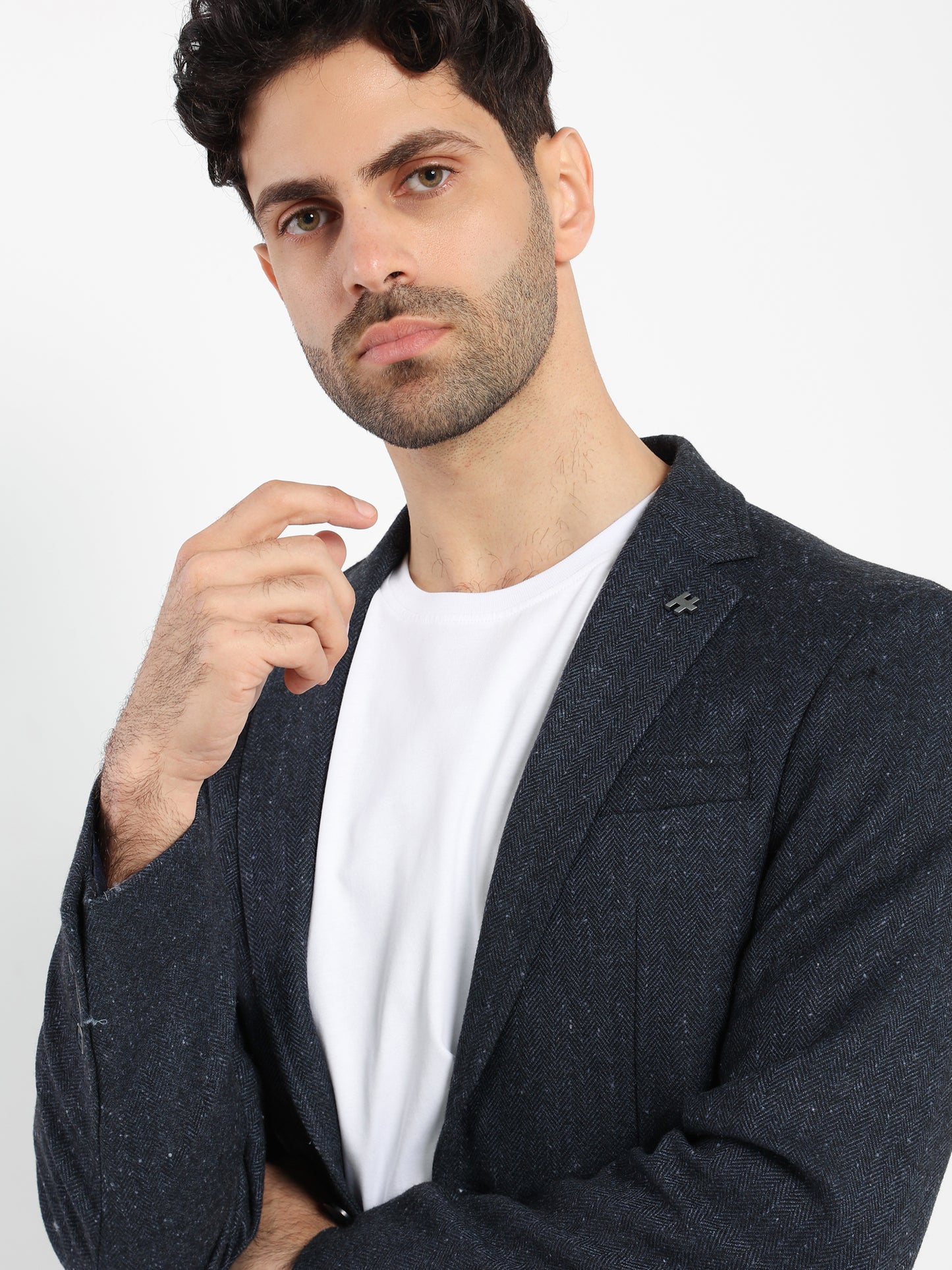 Herringbone Patch Pocket Blazer