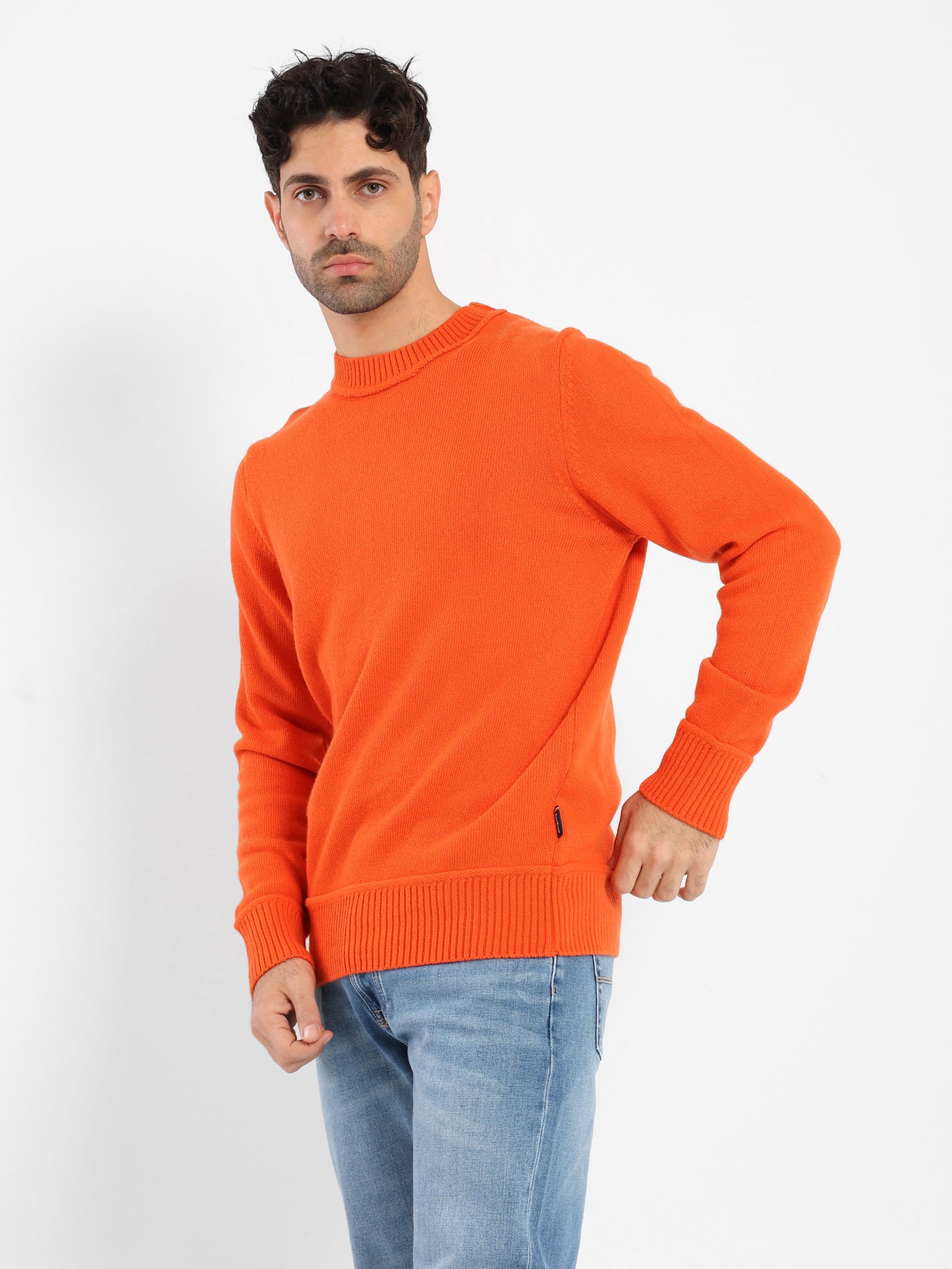 Oversized Round-Neck Pullover