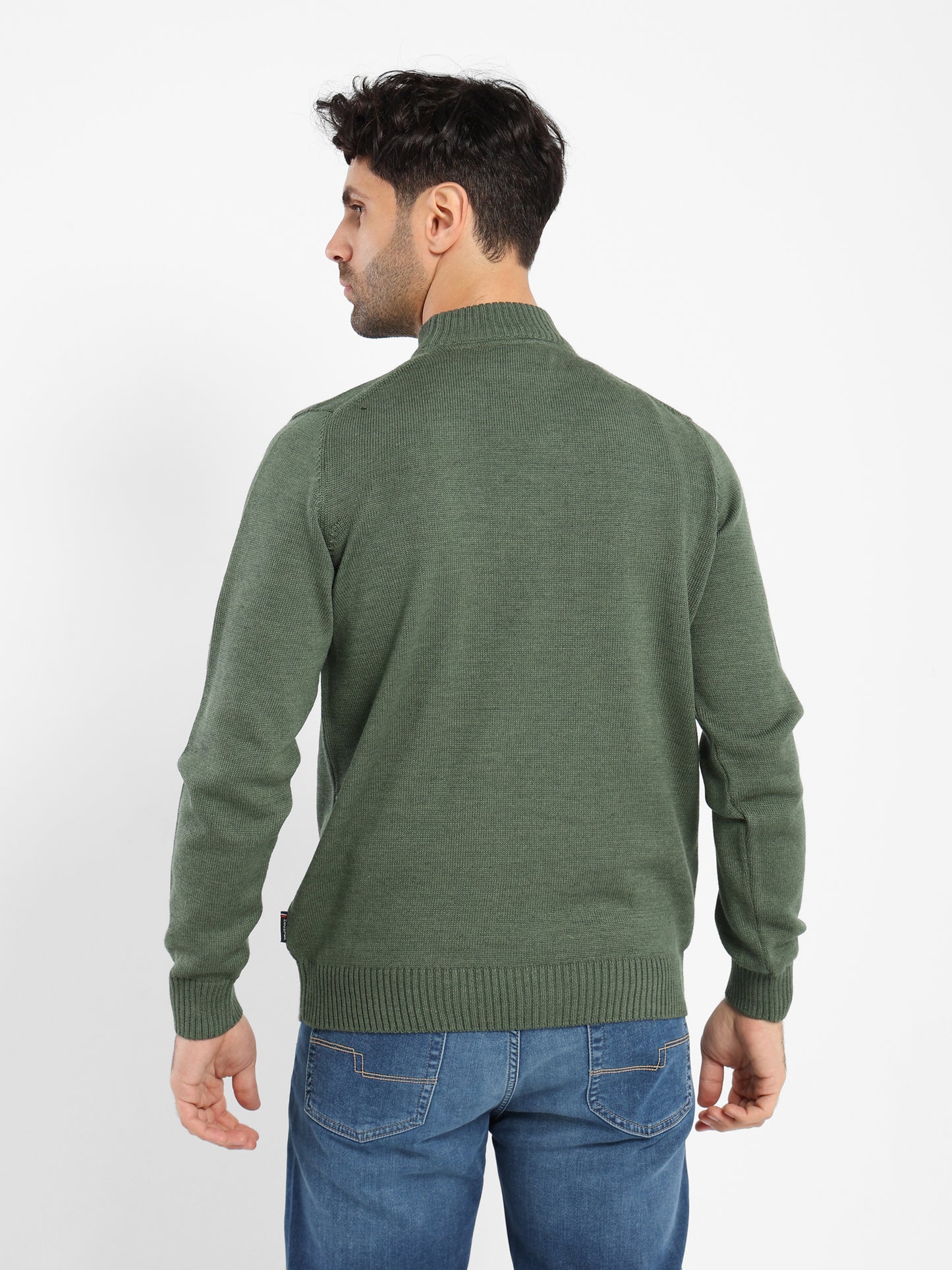 Mock Neck Plain Pullover