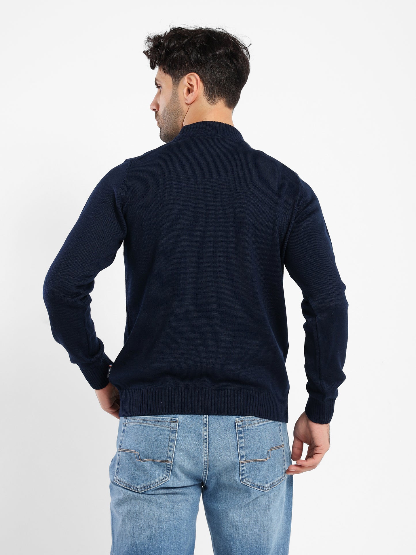 Mock Neck Plain Pullover