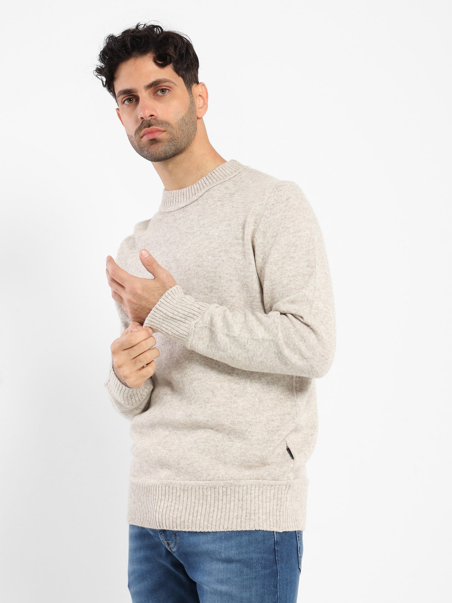 Oversized Round-Neck Pullover