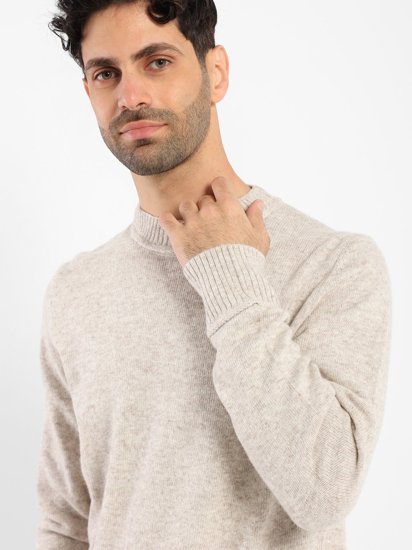 Oversized Round-Neck Pullover