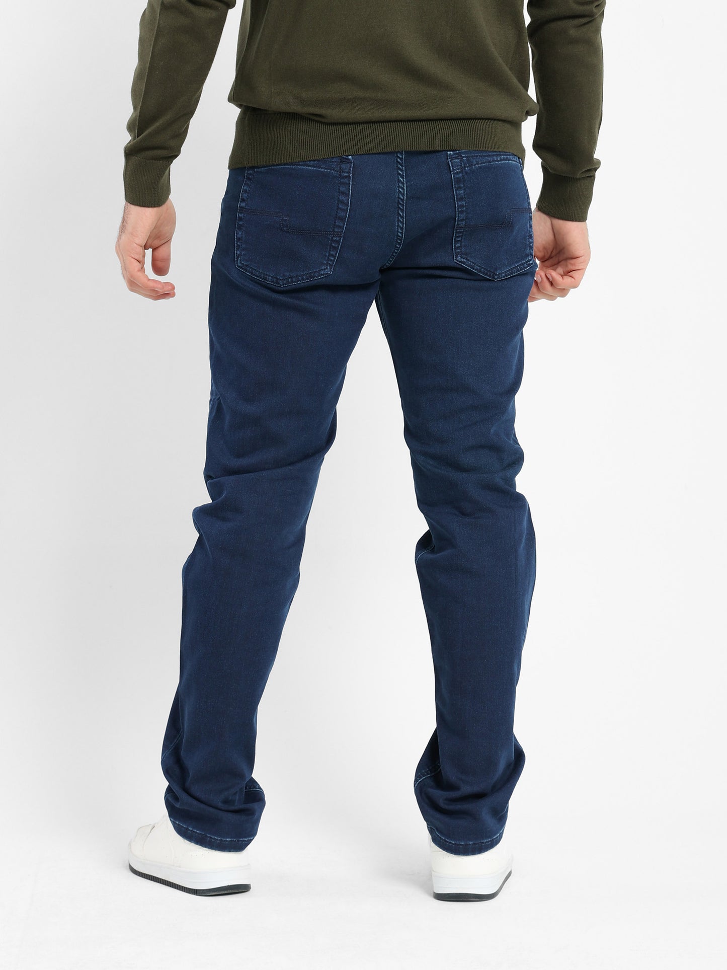 Denim Pants with Stretch Panel