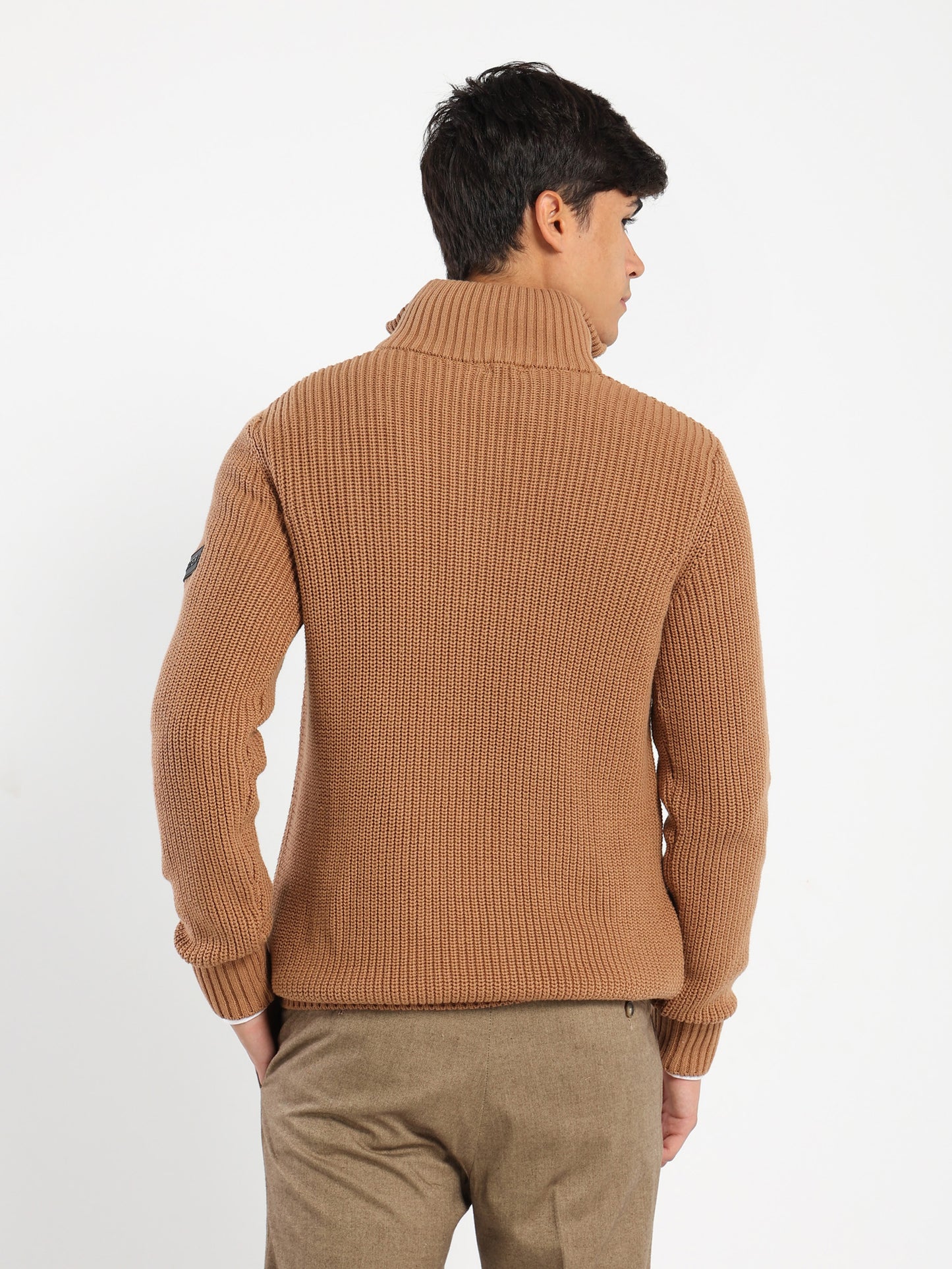 Mock Neck Knit Sweater