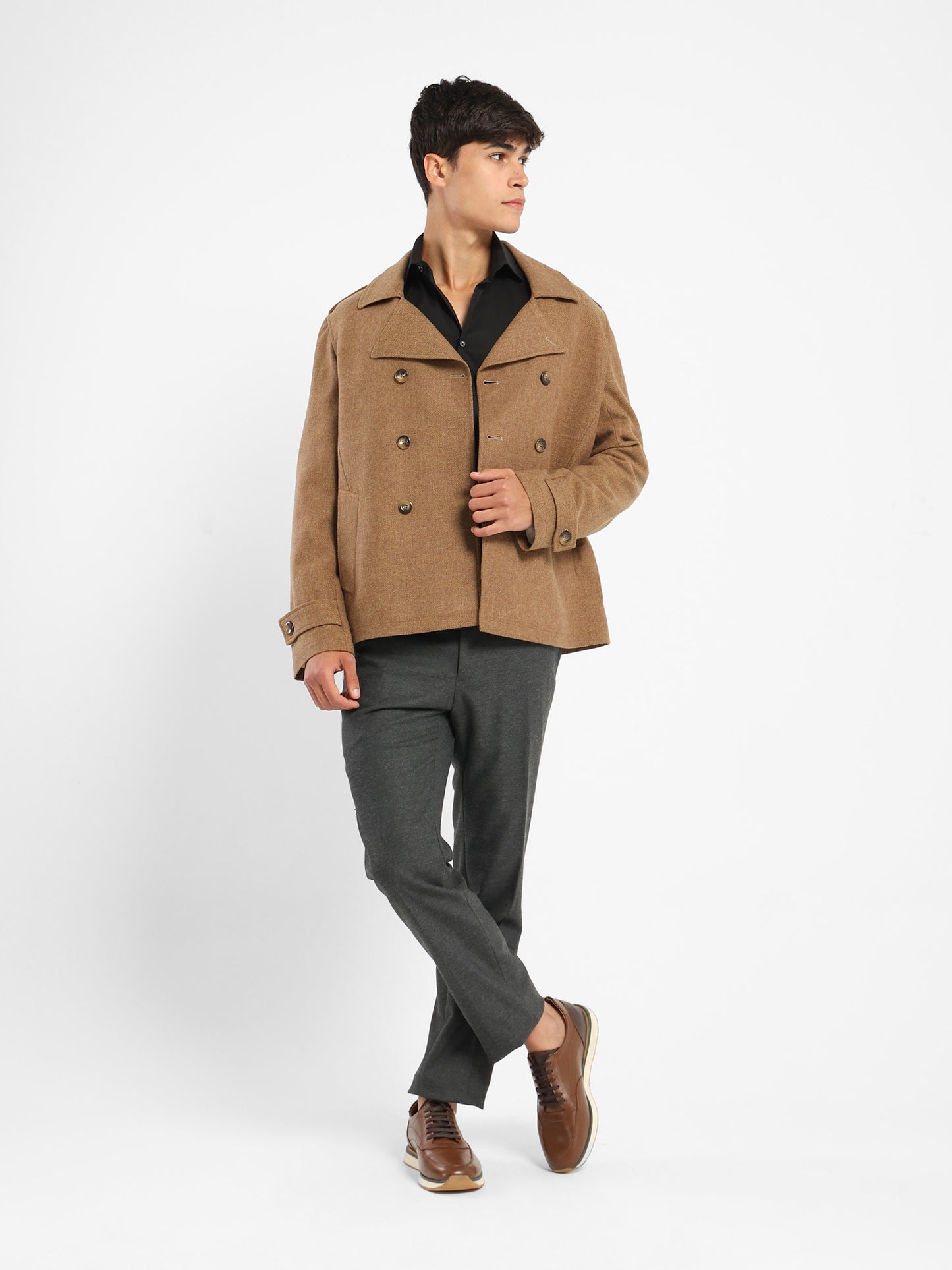Double-Breasted Wool Jacket