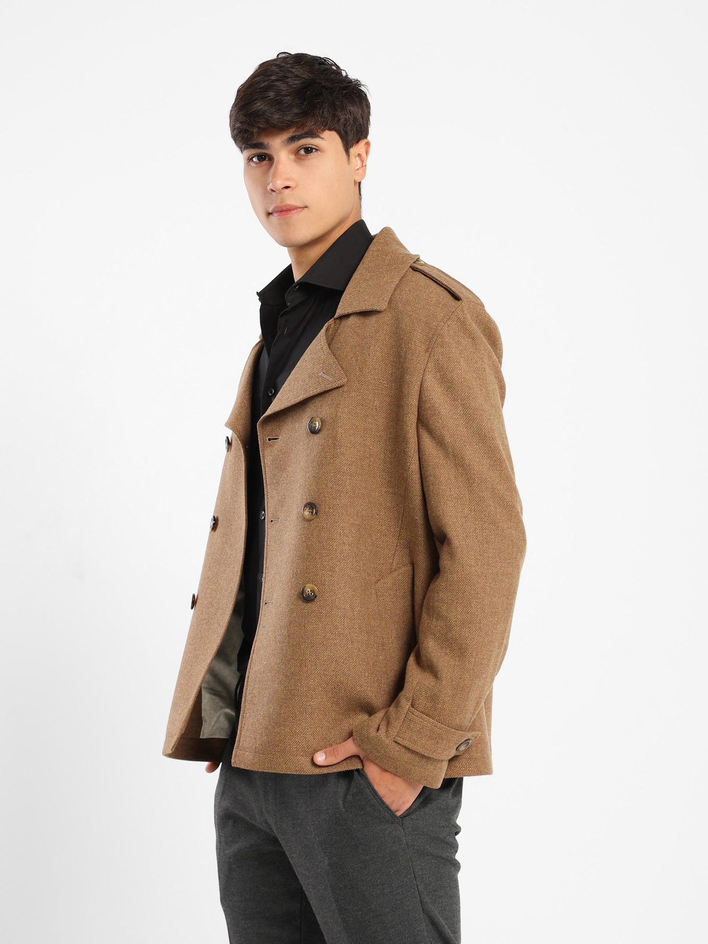 Double-Breasted Wool Jacket