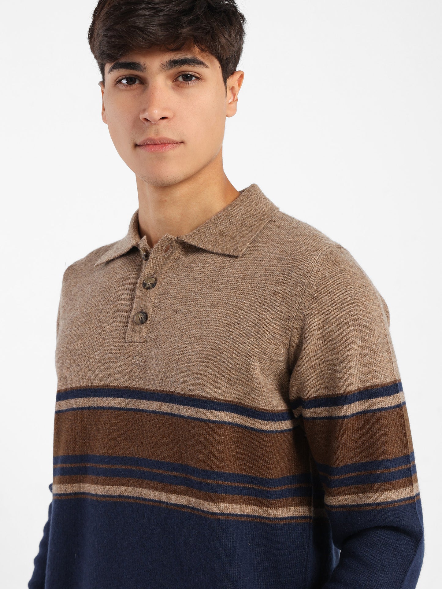 Polo Color Block Pullover