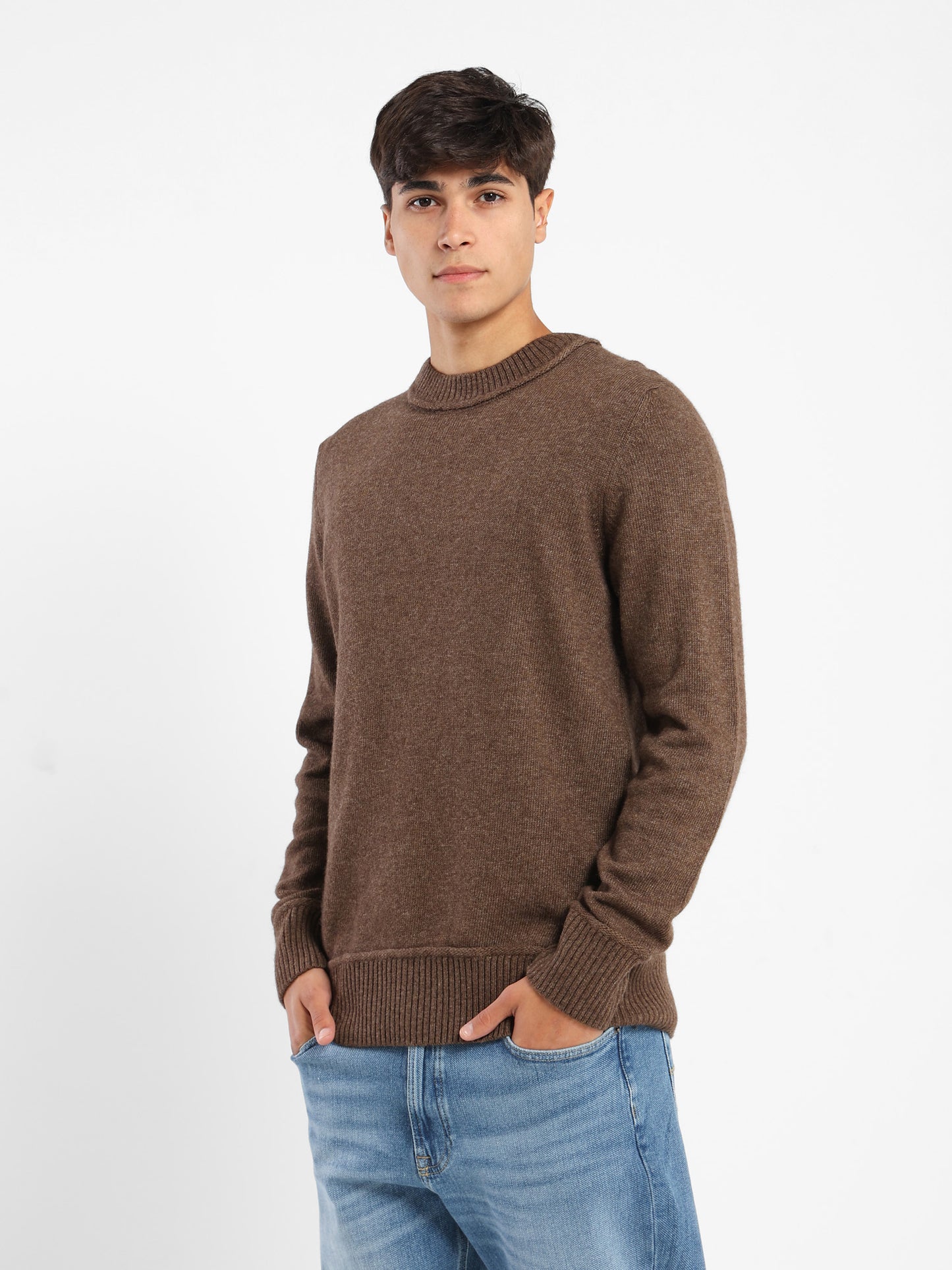 Oversized Round-Neck Pullover