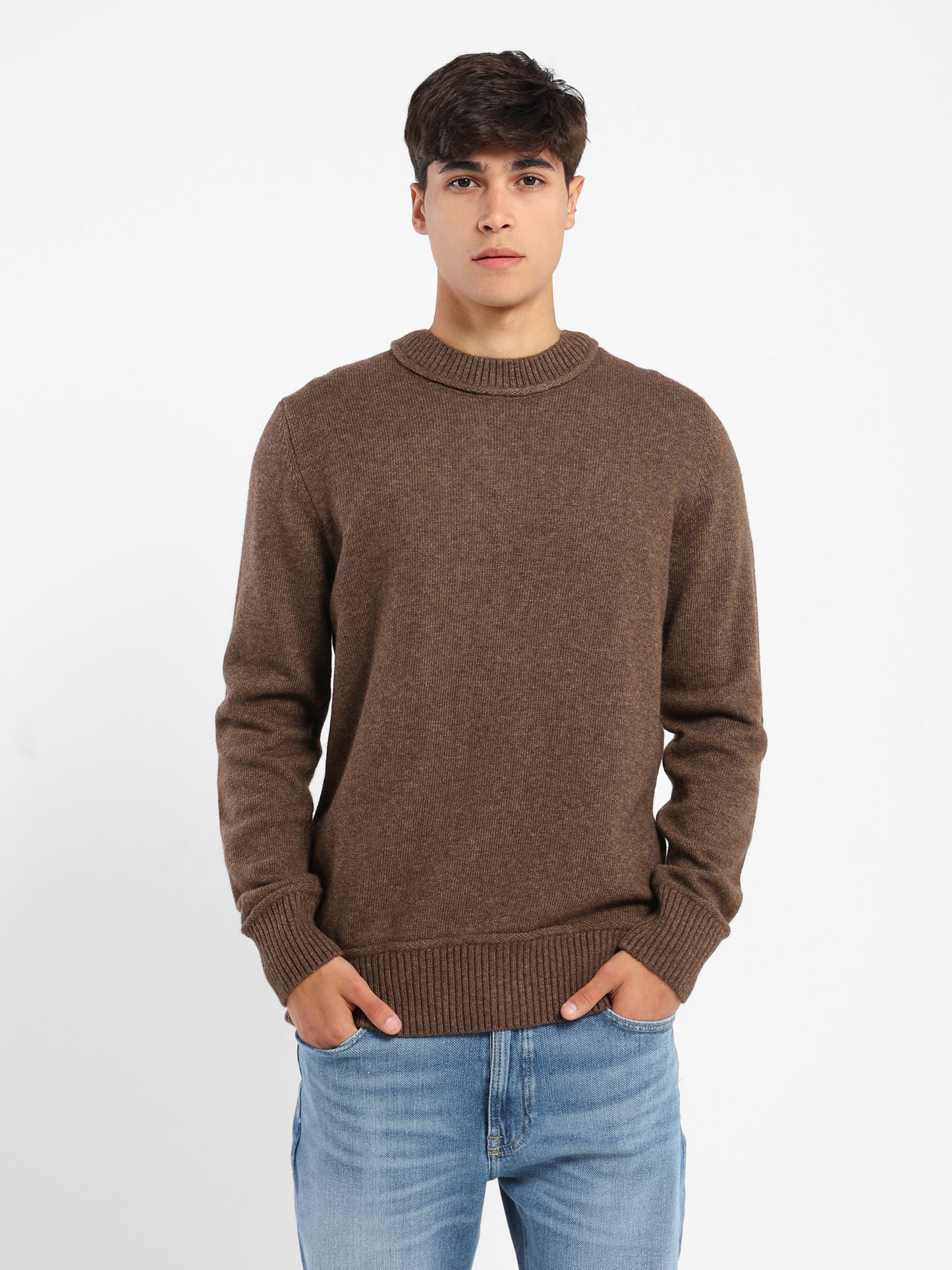 Oversized Round-Neck Pullover