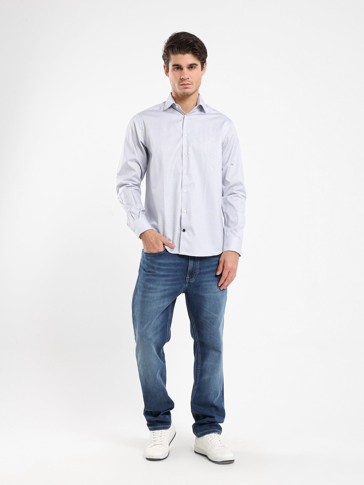 Kent Collar Long Sleeves Shirt