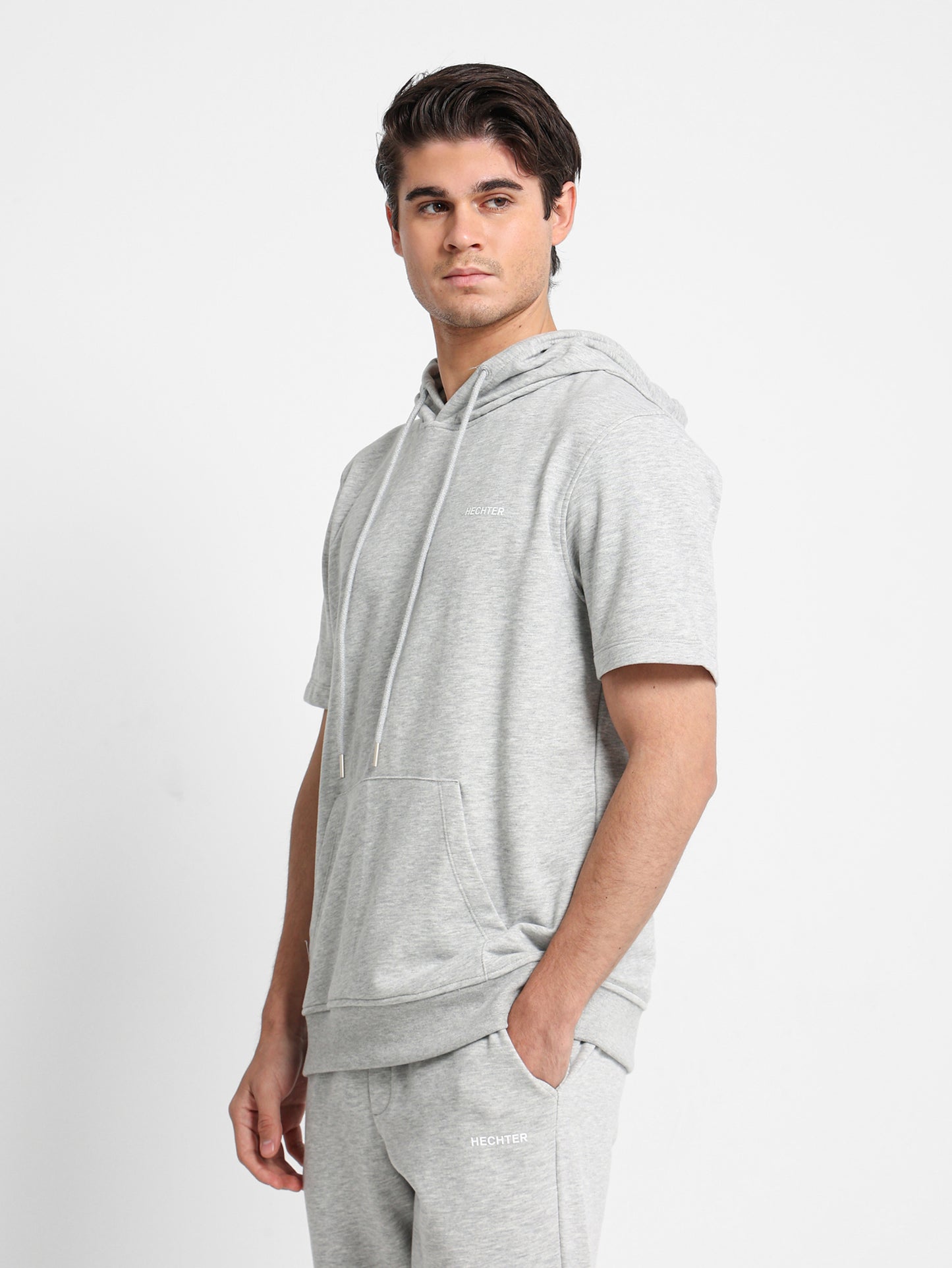 Half Sleeves Hoodie Sweater