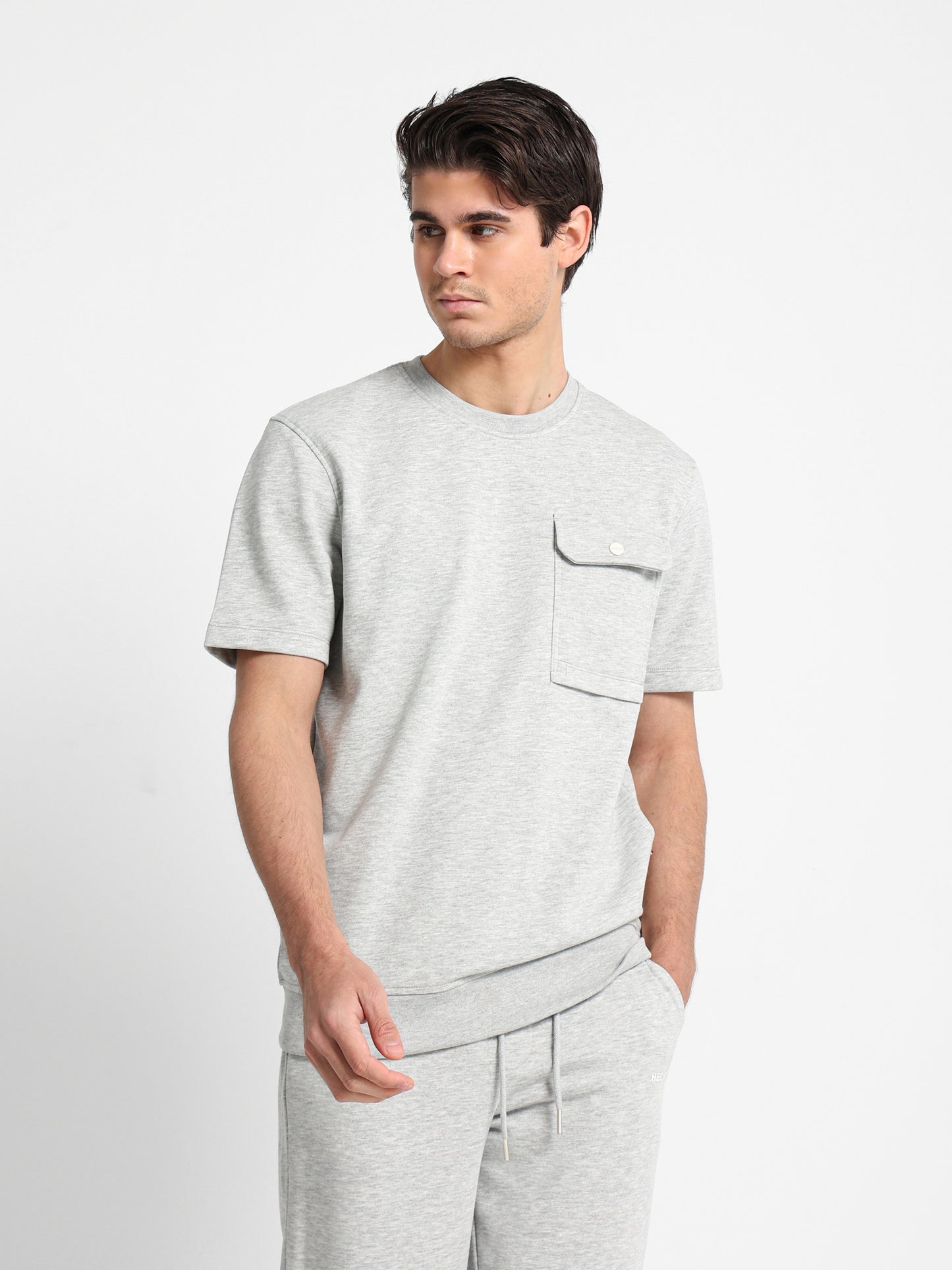 Half Sleeves Round Neck Sweatshirt