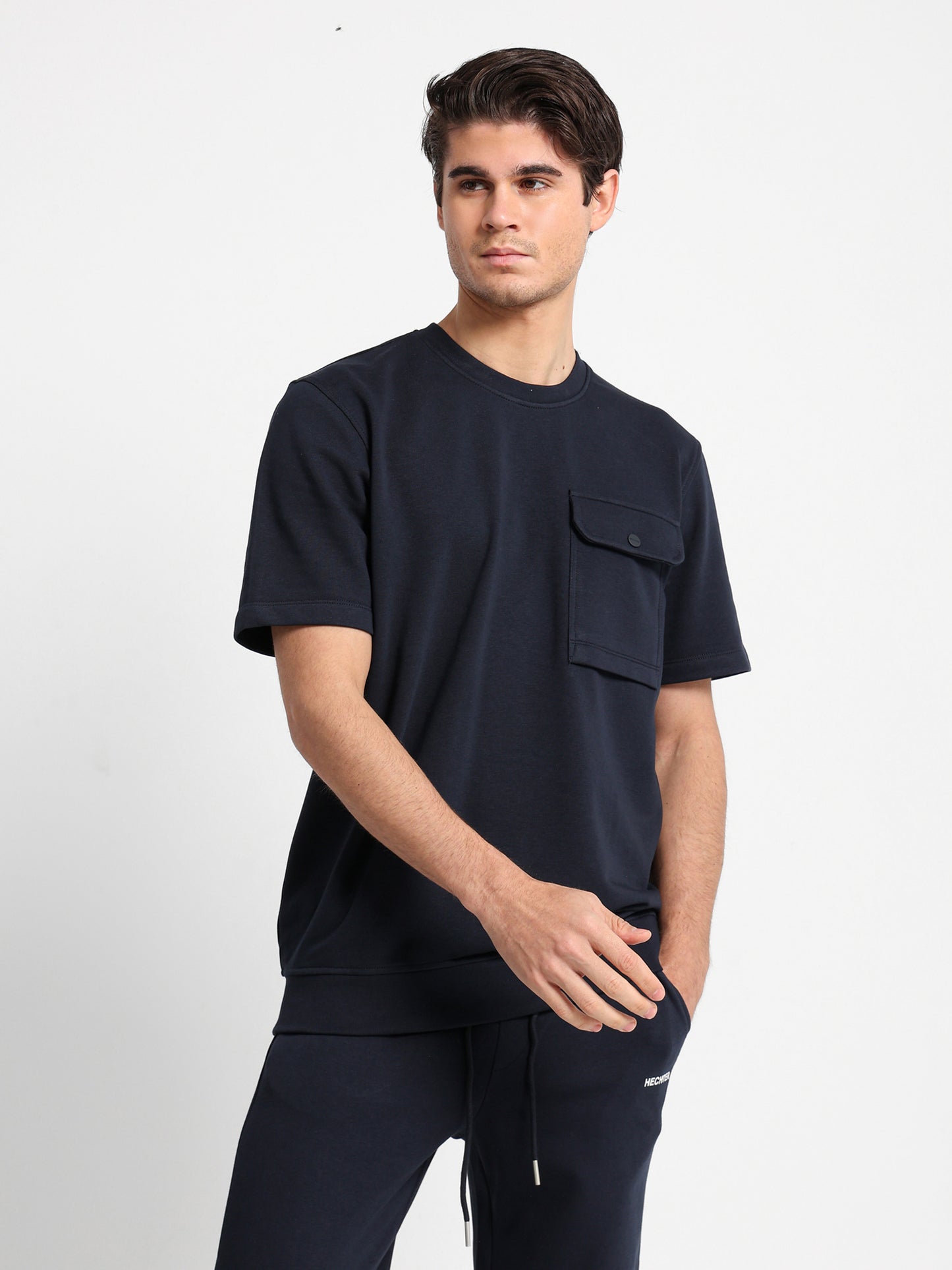 Half Sleeves Round Neck Sweatshirt