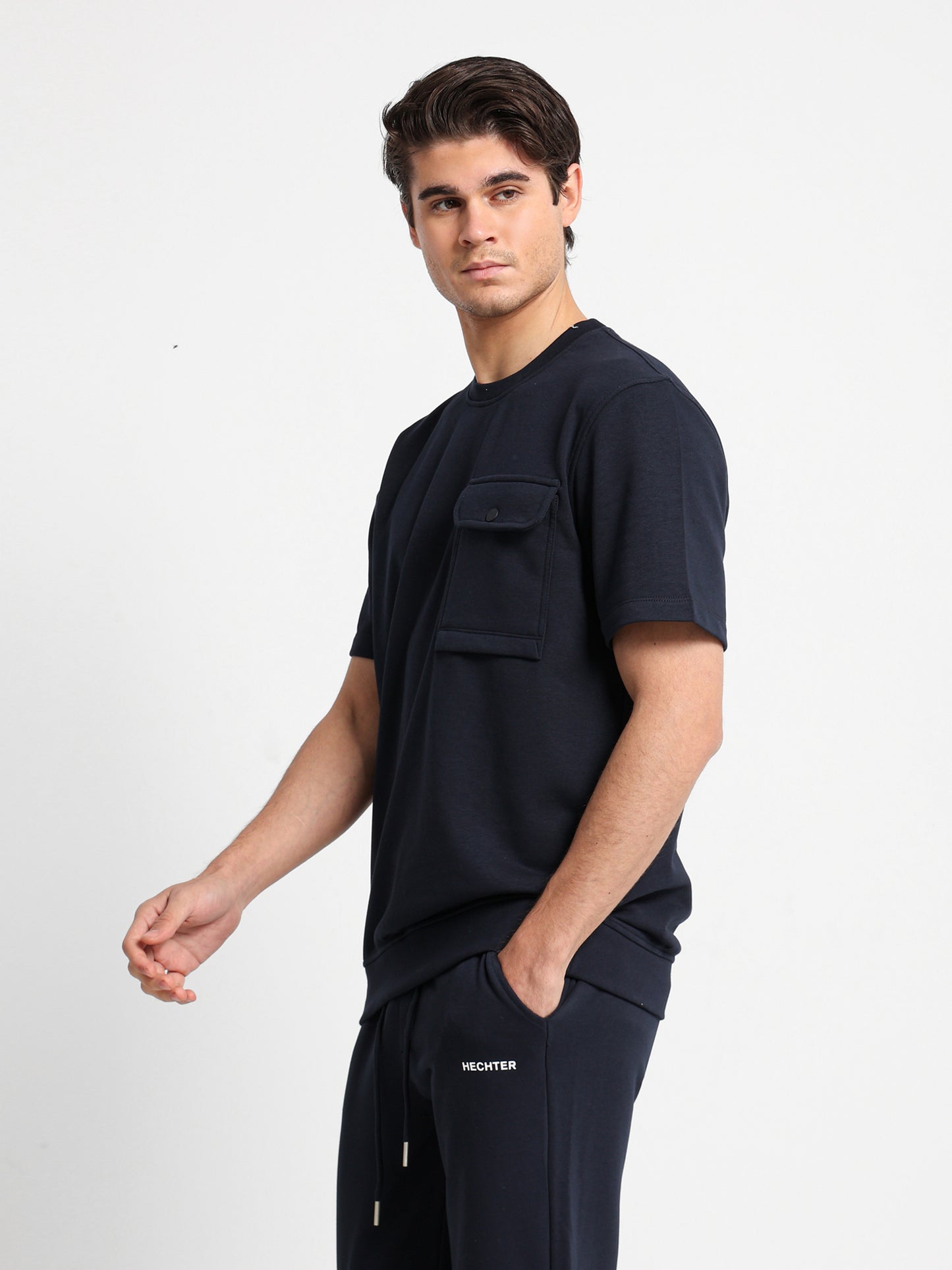 Half Sleeves Round Neck Sweatshirt