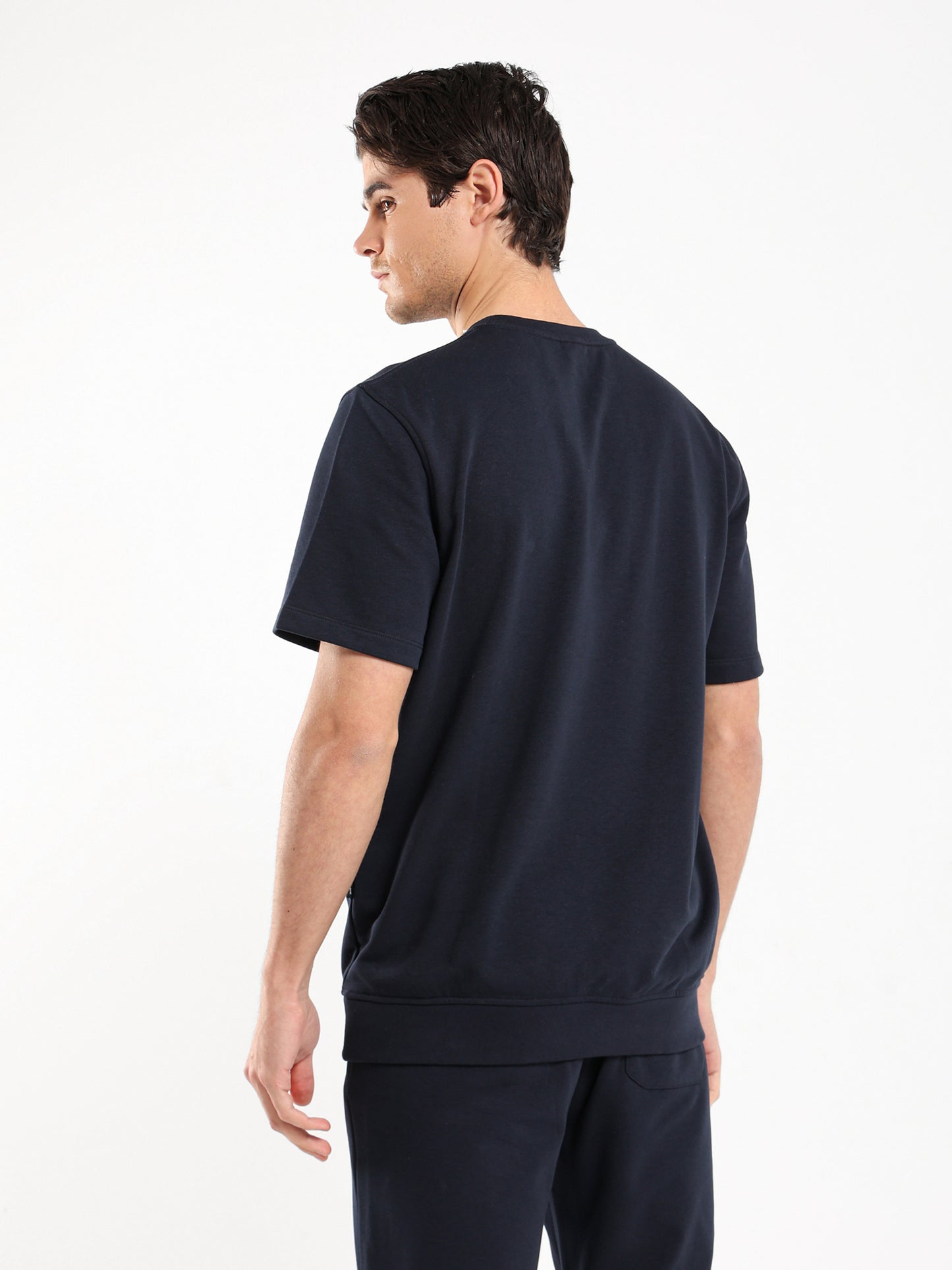 Half Sleeves Round Neck Sweatshirt