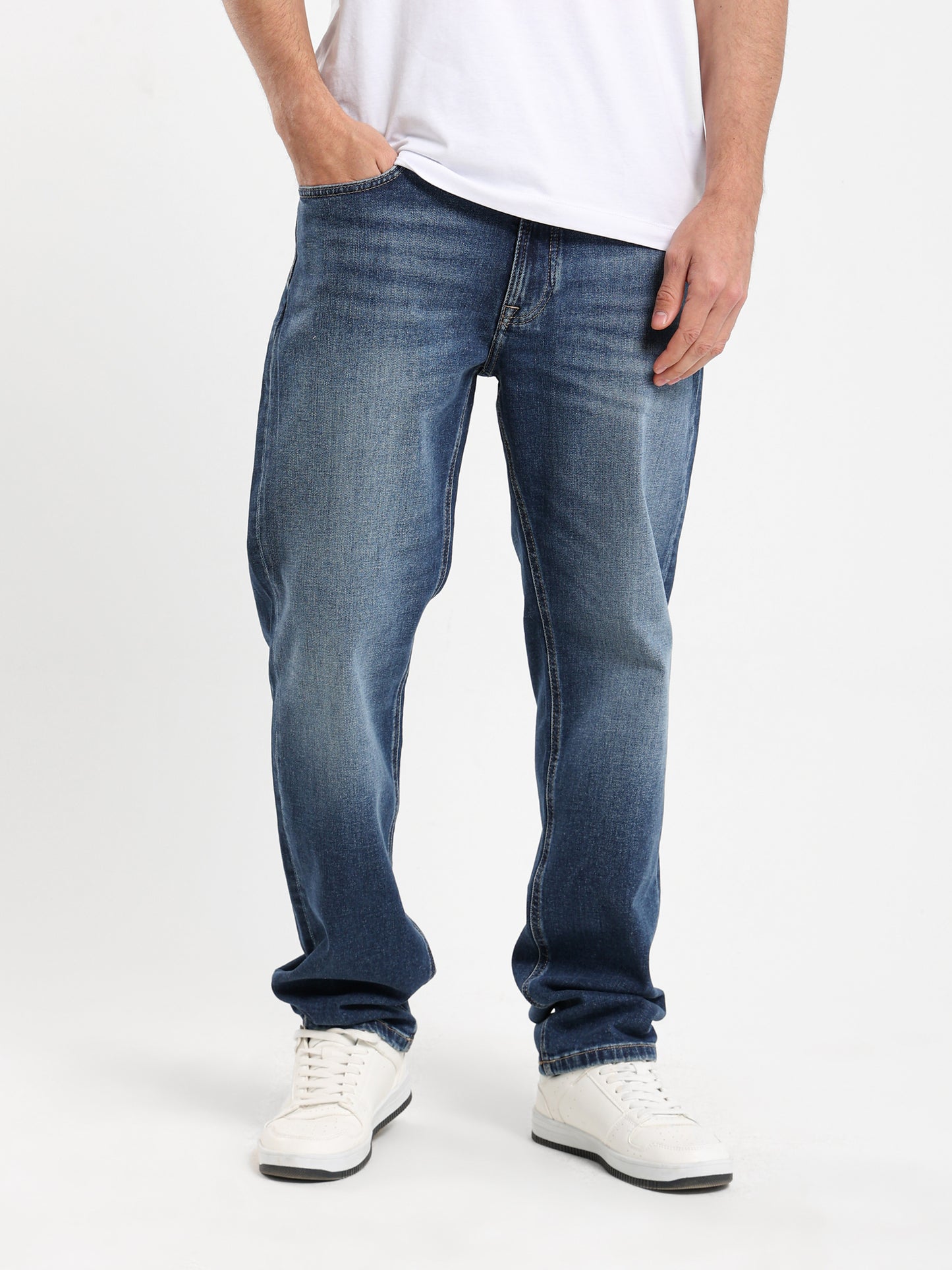 Washed Denim Jeans