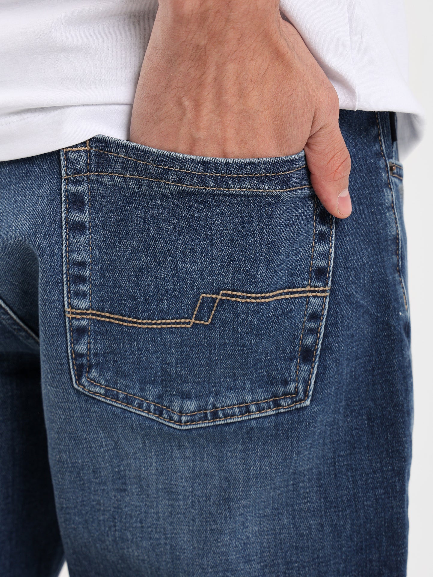 Washed Denim Jeans