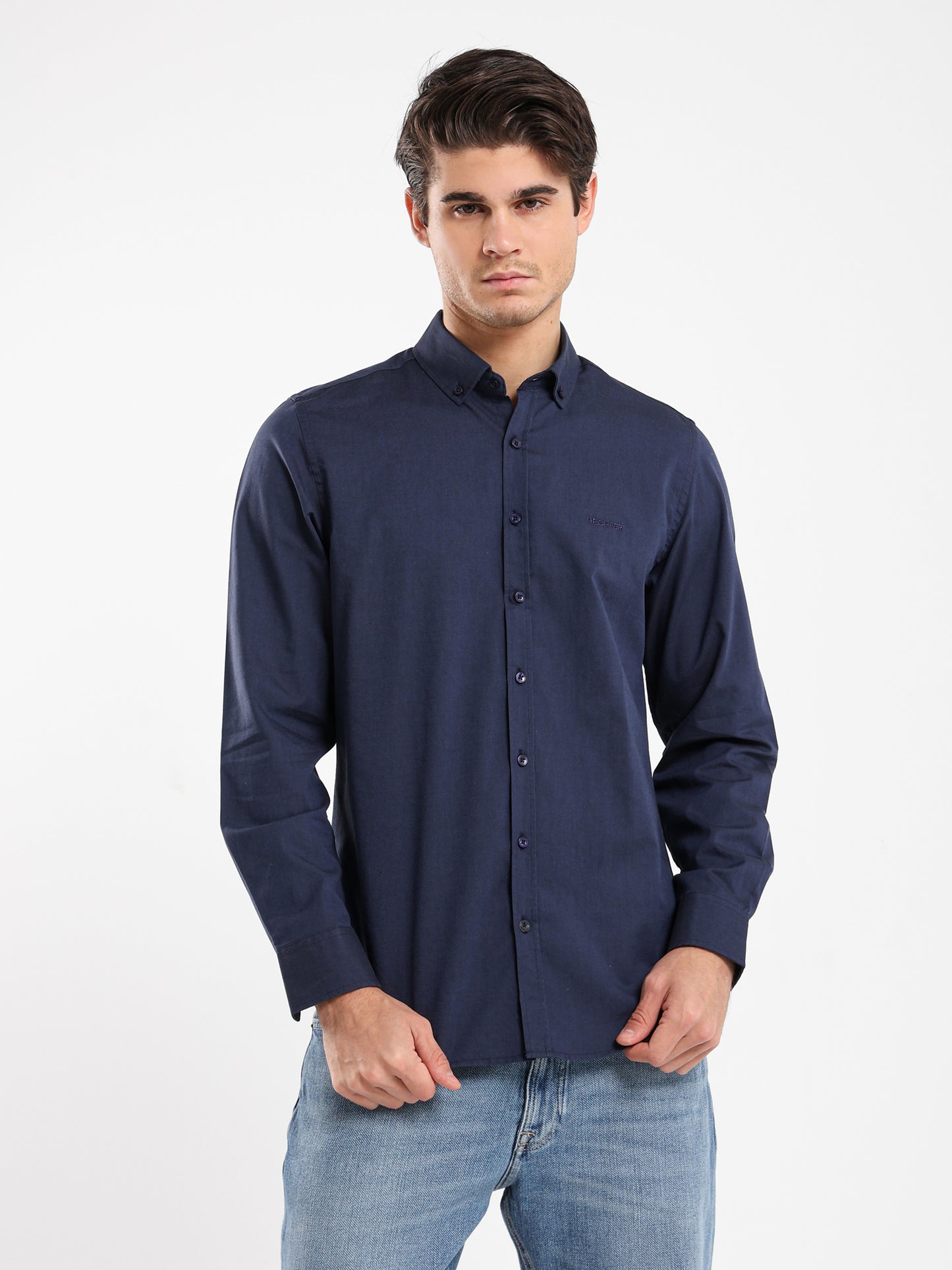 Oxford Solid Long Sleeves Shirt