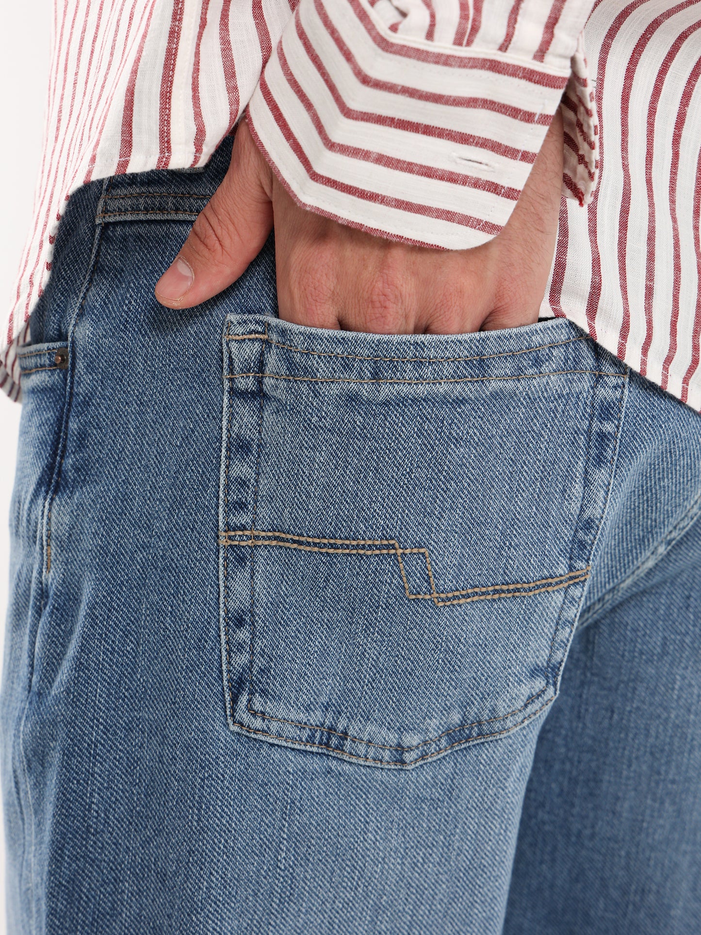 Washed Denim Jeans