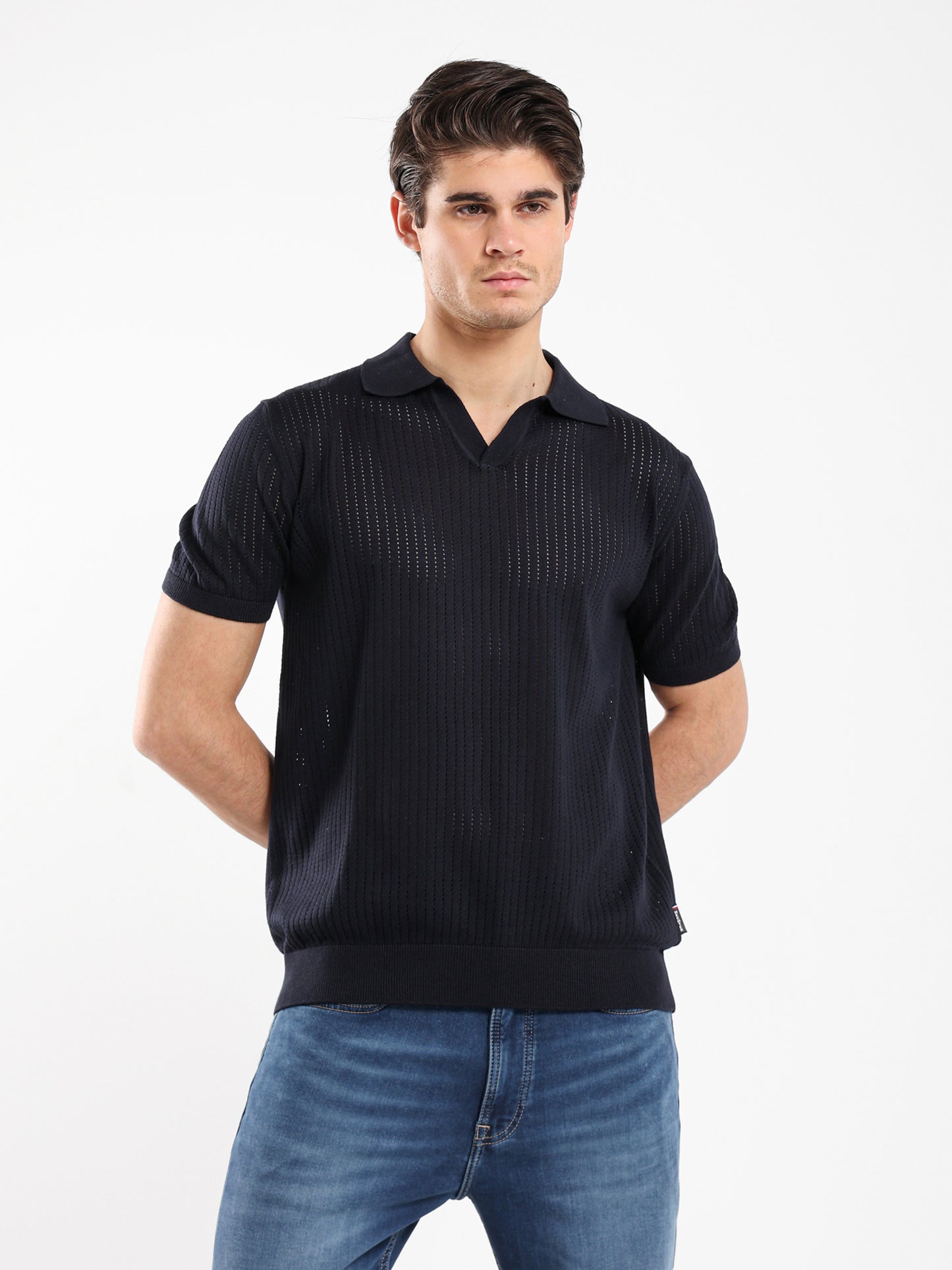 Polo Jacquard Knitwear T-Shirt