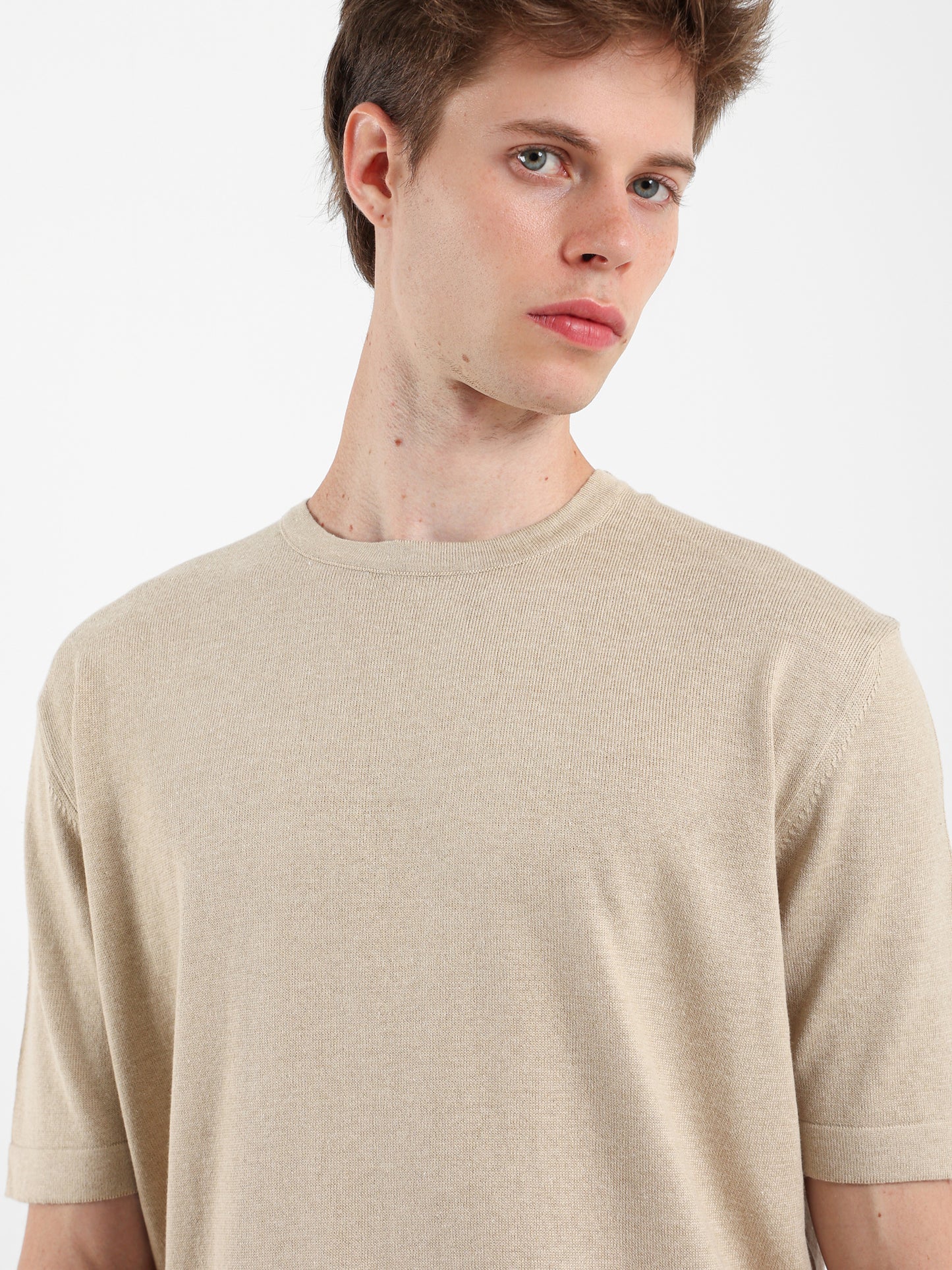 Short Sleeves Knitwear T-Shirt
