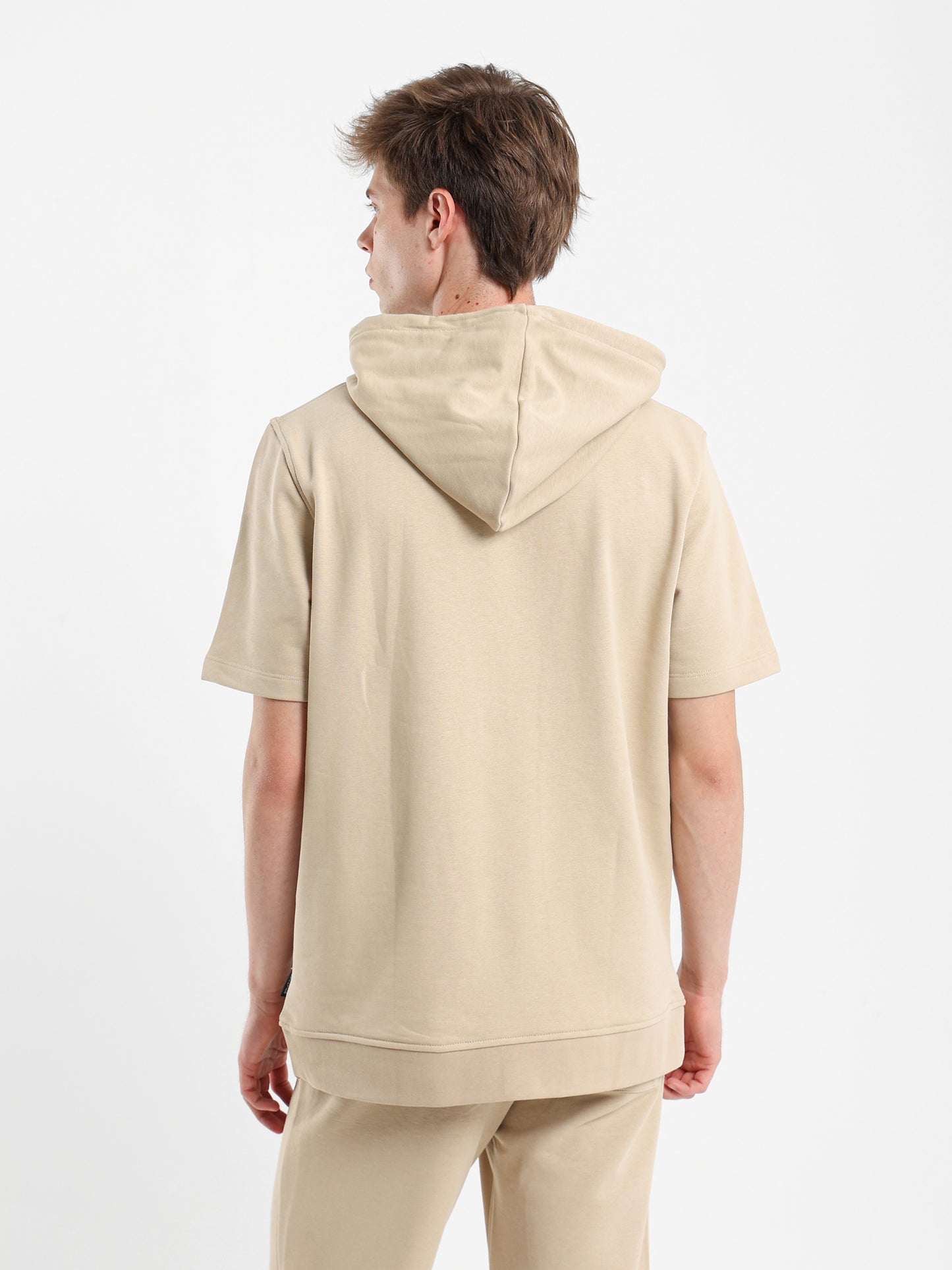 Half Sleeves Hoodie Sweater