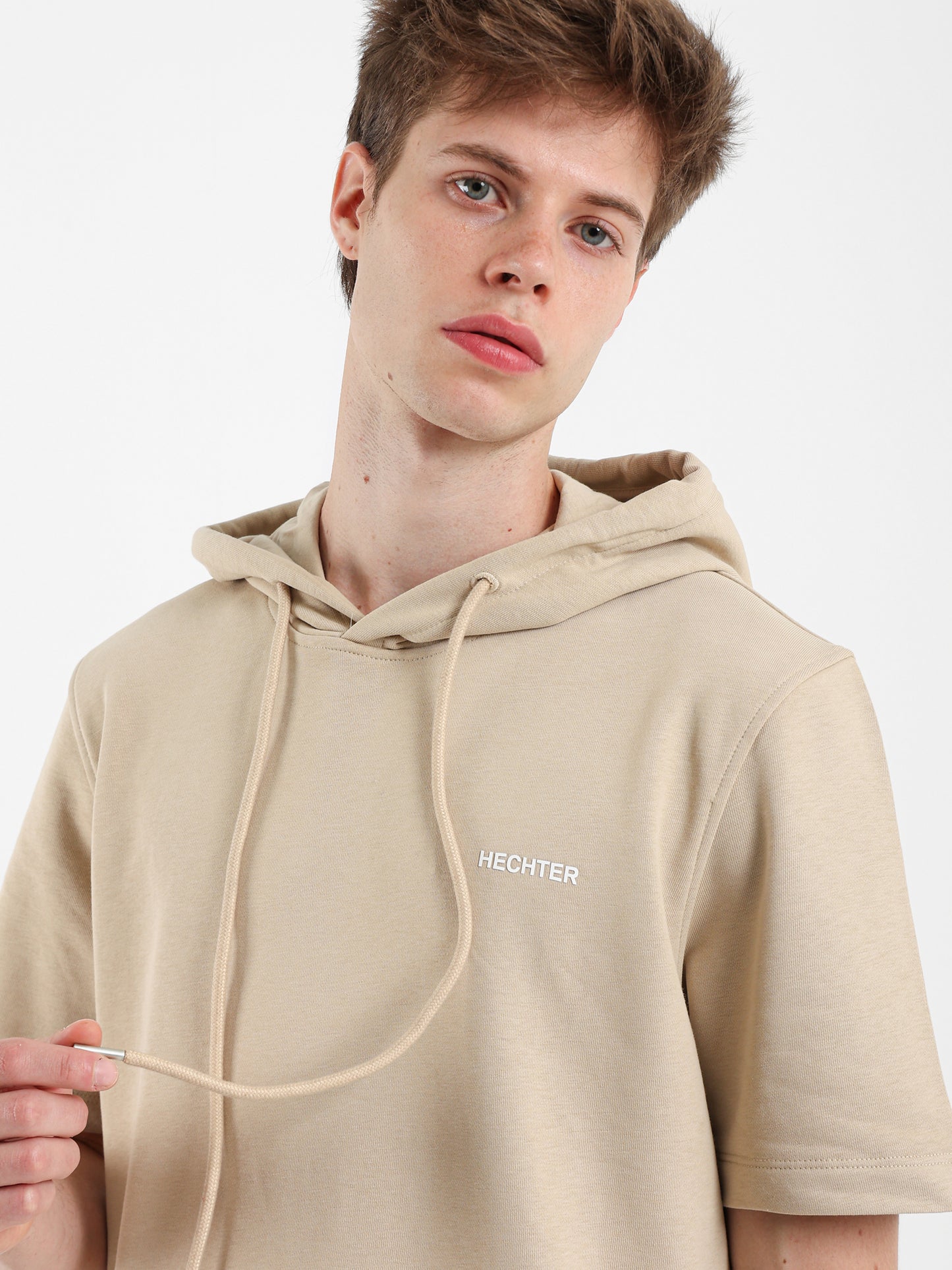 Half Sleeves Hoodie Sweater