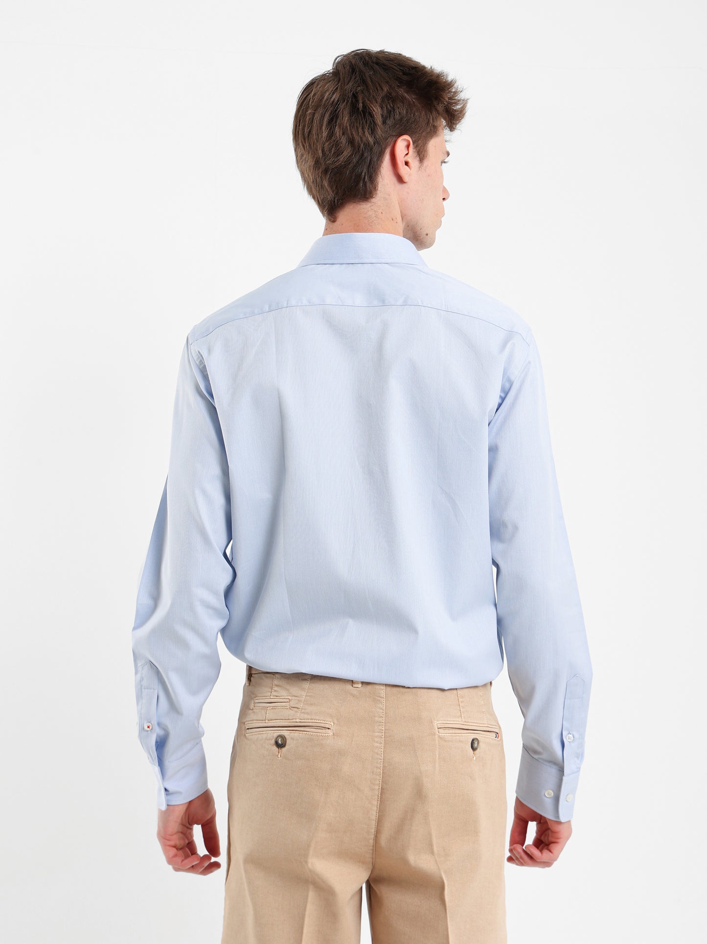 Button-Under Collar Striped Shirt