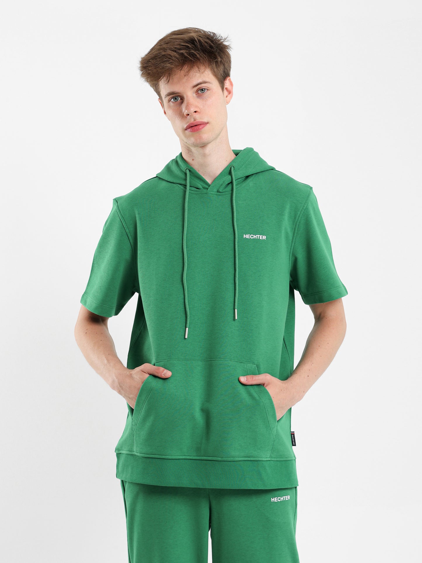 Half Sleeves Hoodie Sweater