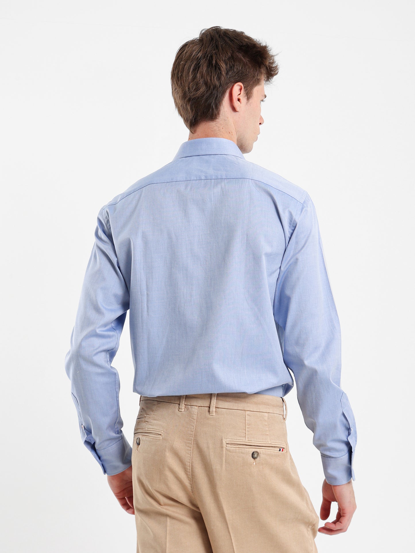 Long Sleeve Shirt with Button-Under Collar
