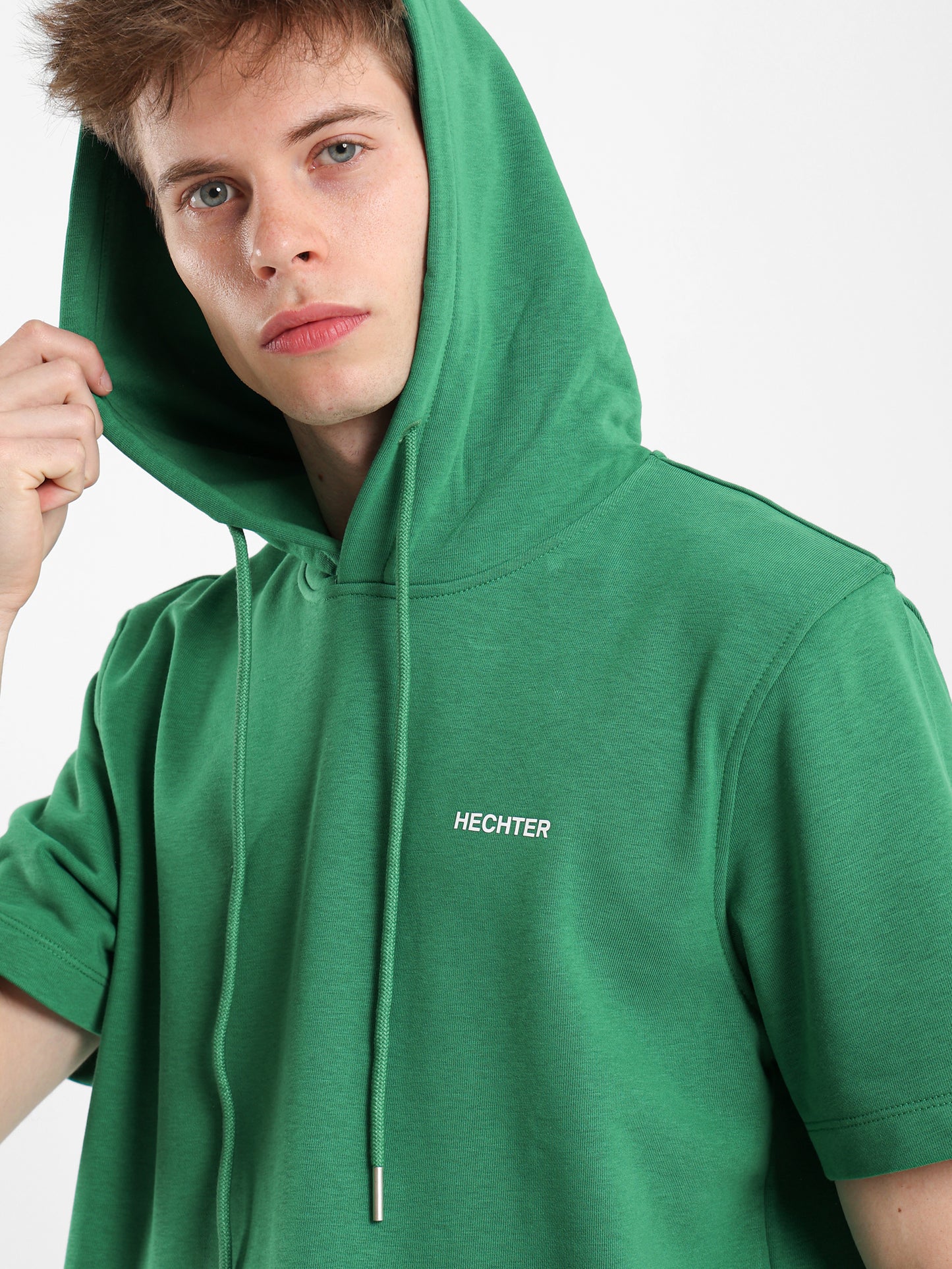Half Sleeves Hoodie Sweater