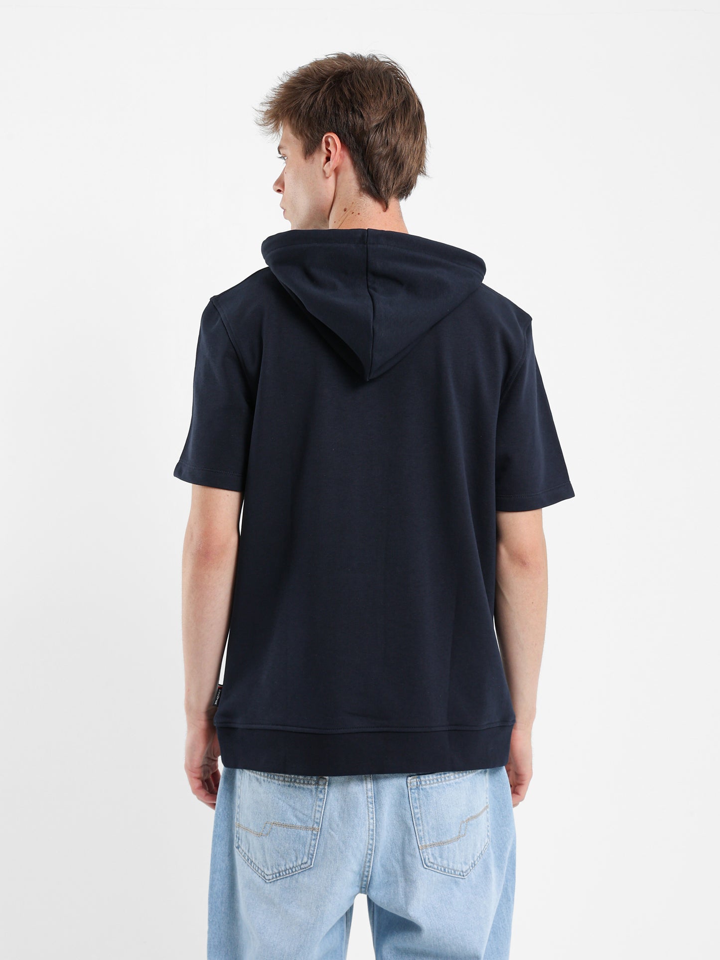 Half Sleeves Hoodie Sweater